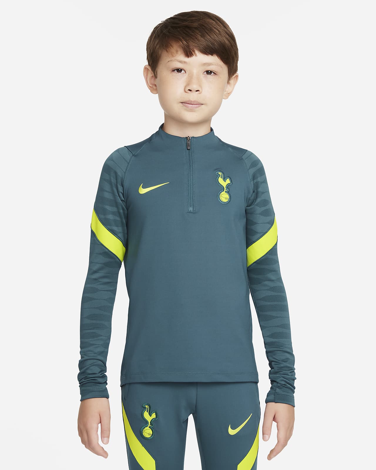 Fotbalový tréninkový top Nike Dri-FIT Tottenham Hotspur Strike pro větší děti