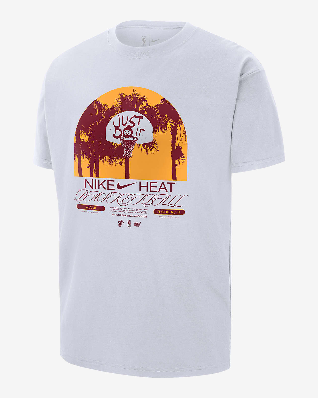 Miami Heat Courtside Max90 Men's Nike NBA T-Shirt