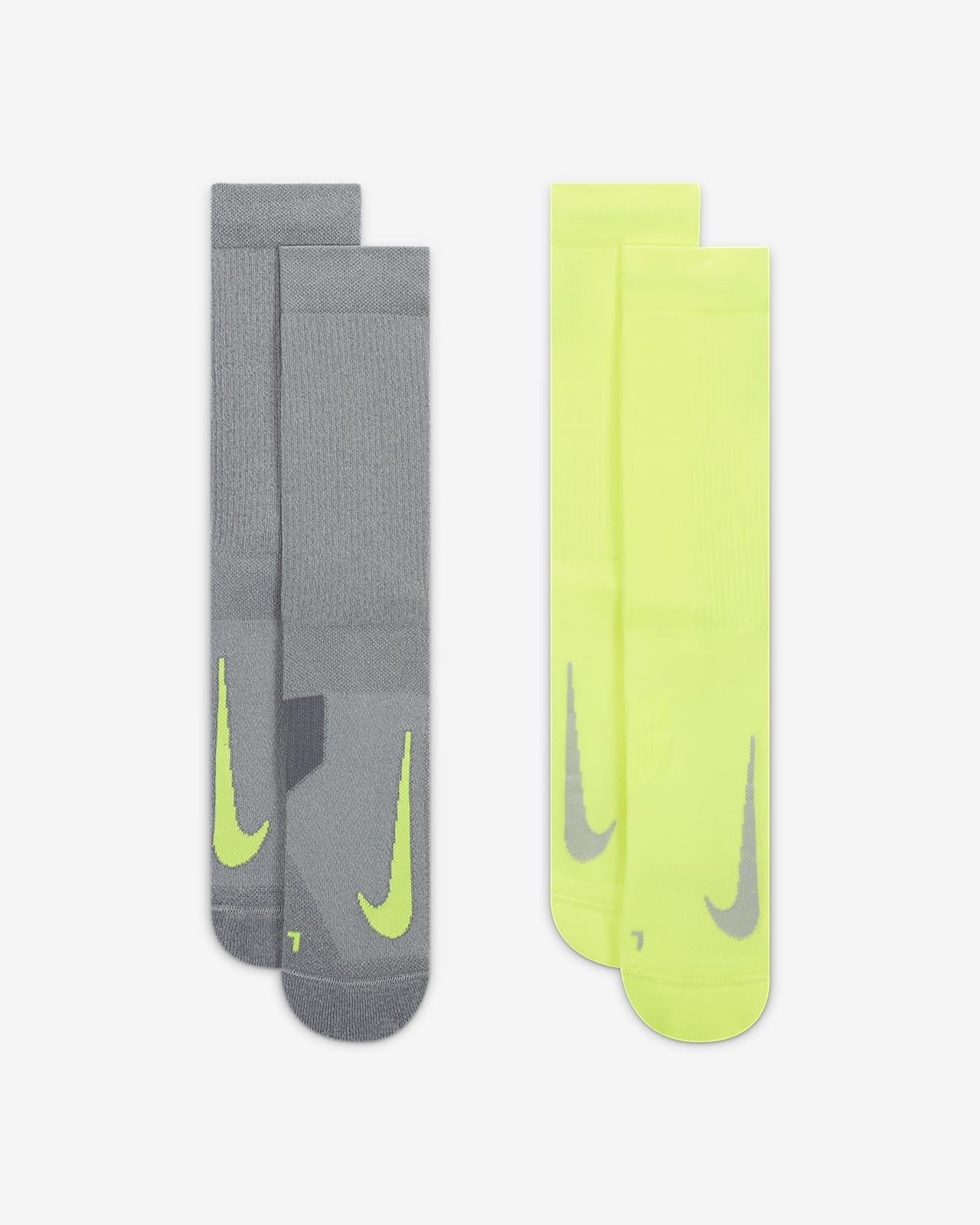 Nike Multiplier Crew Socks (2 Pairs). Nike NO