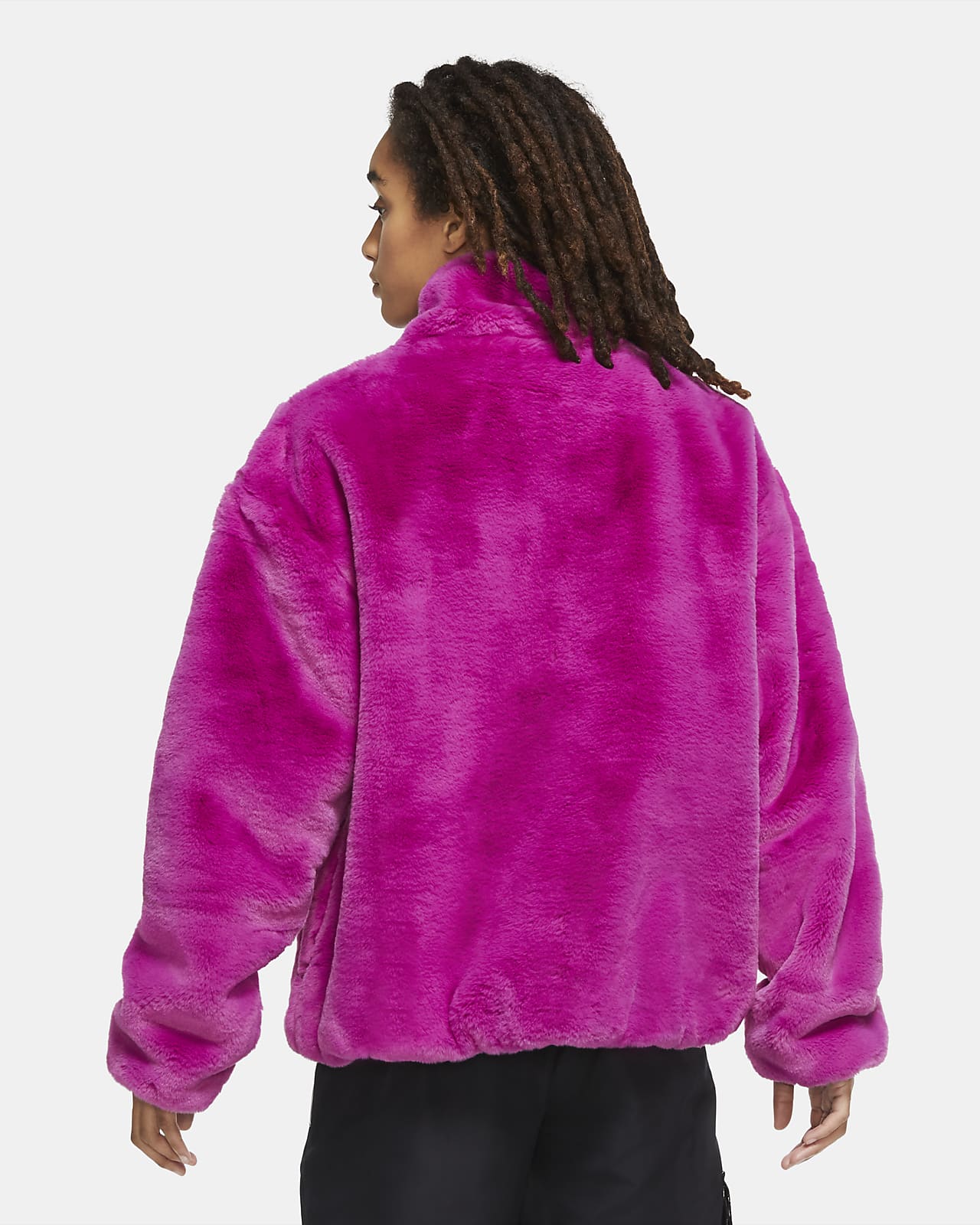 nike women's fuzzy jacket