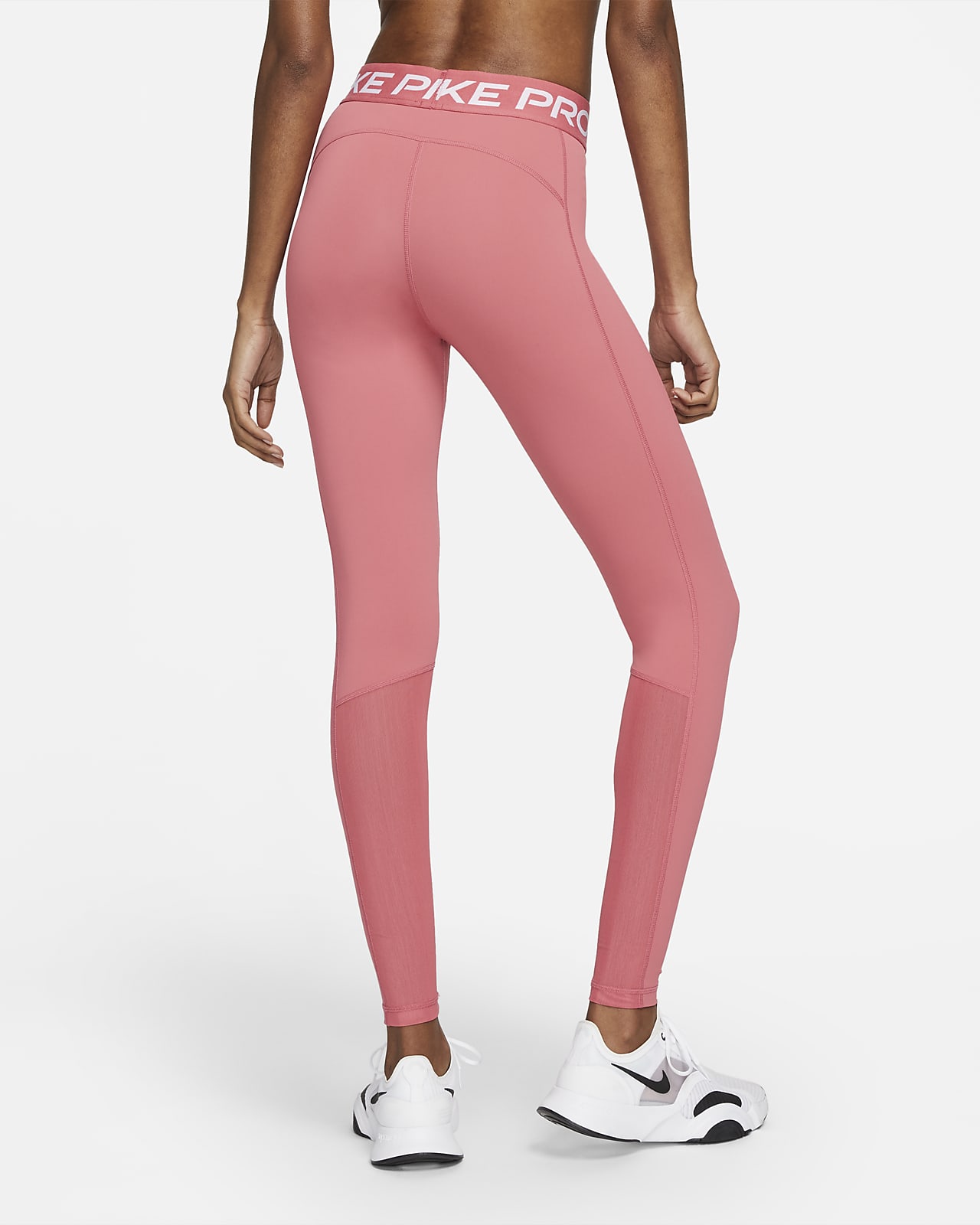 Leggings con paneles de malla de tiro medio para mujer Nike Pro. Nike MX