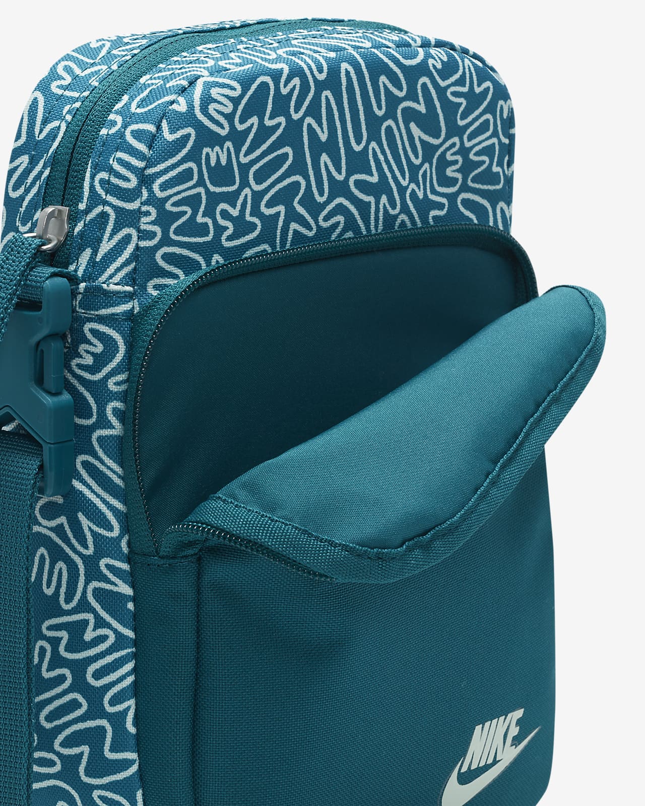 Nike Heritage cross body bag in blue