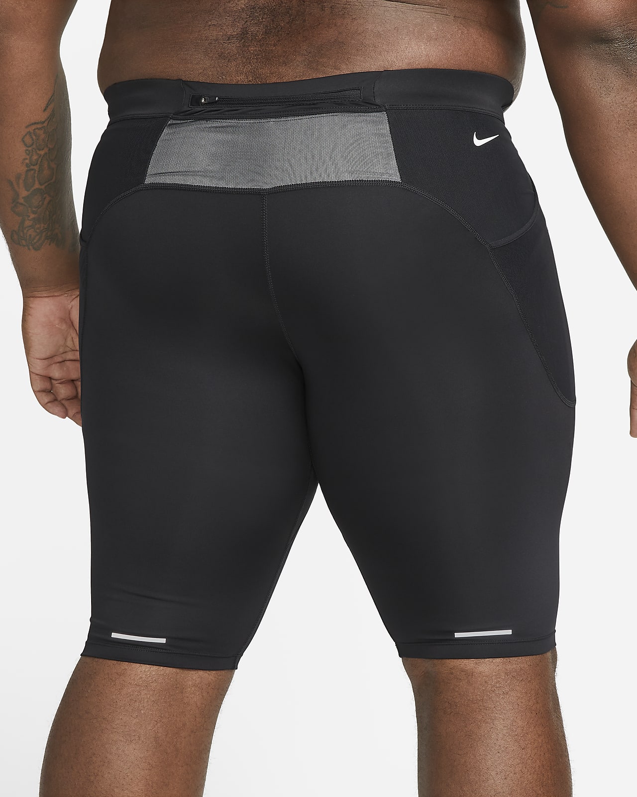 Nike Men's Dri-Fit 3/4 Trail Reflective Running Tights Short DD4758 010  Size XXL