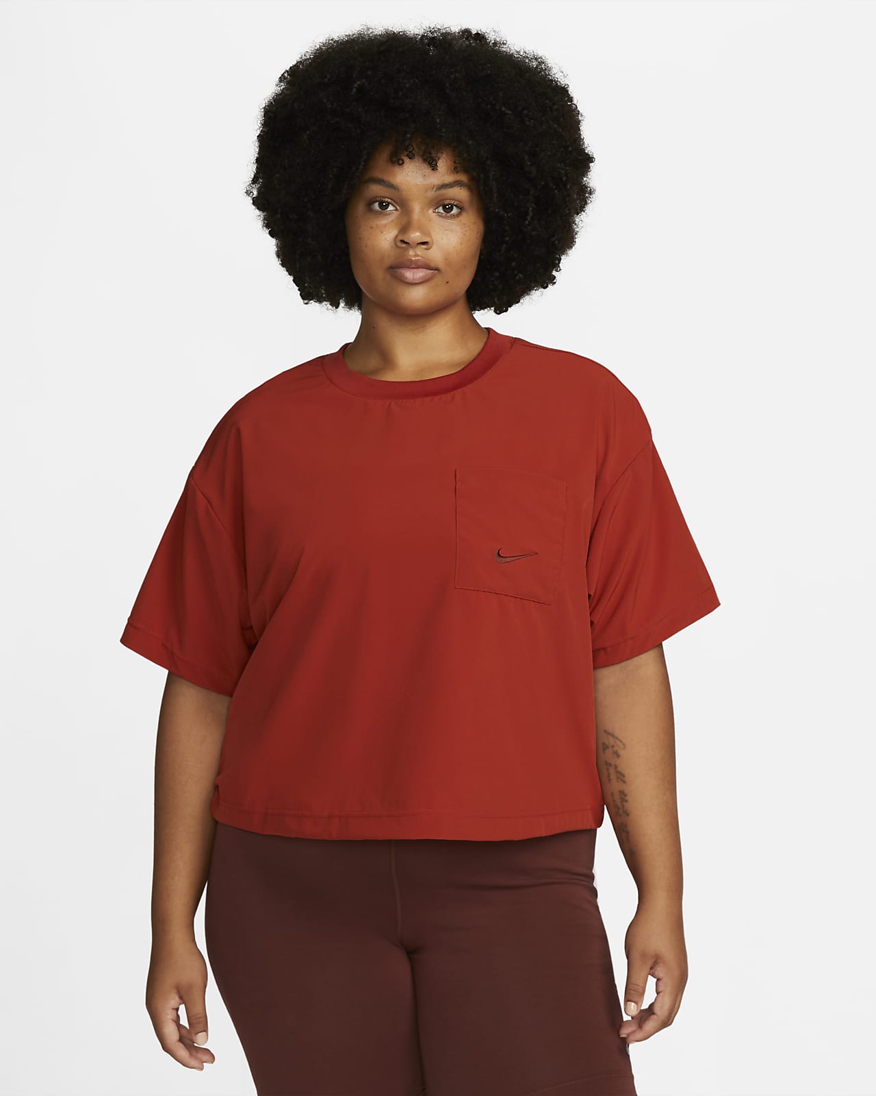 Nike Sportswear Everyday Modern lockeres Web-Oberteil für Damen (große Größe)