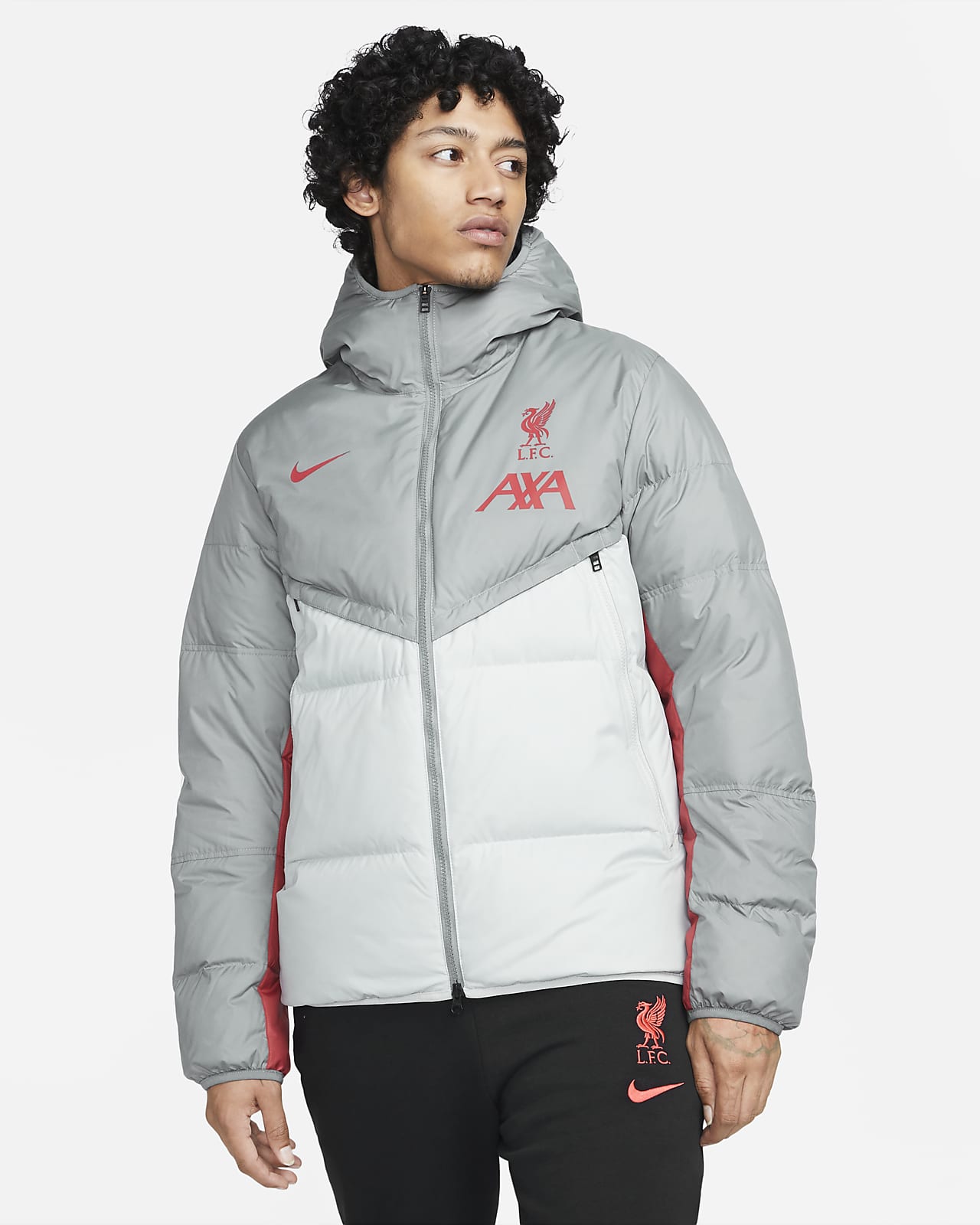 Liverpool FC Strike Away Men's Nike Dri-FIT Hooded Soccer Track Jacket