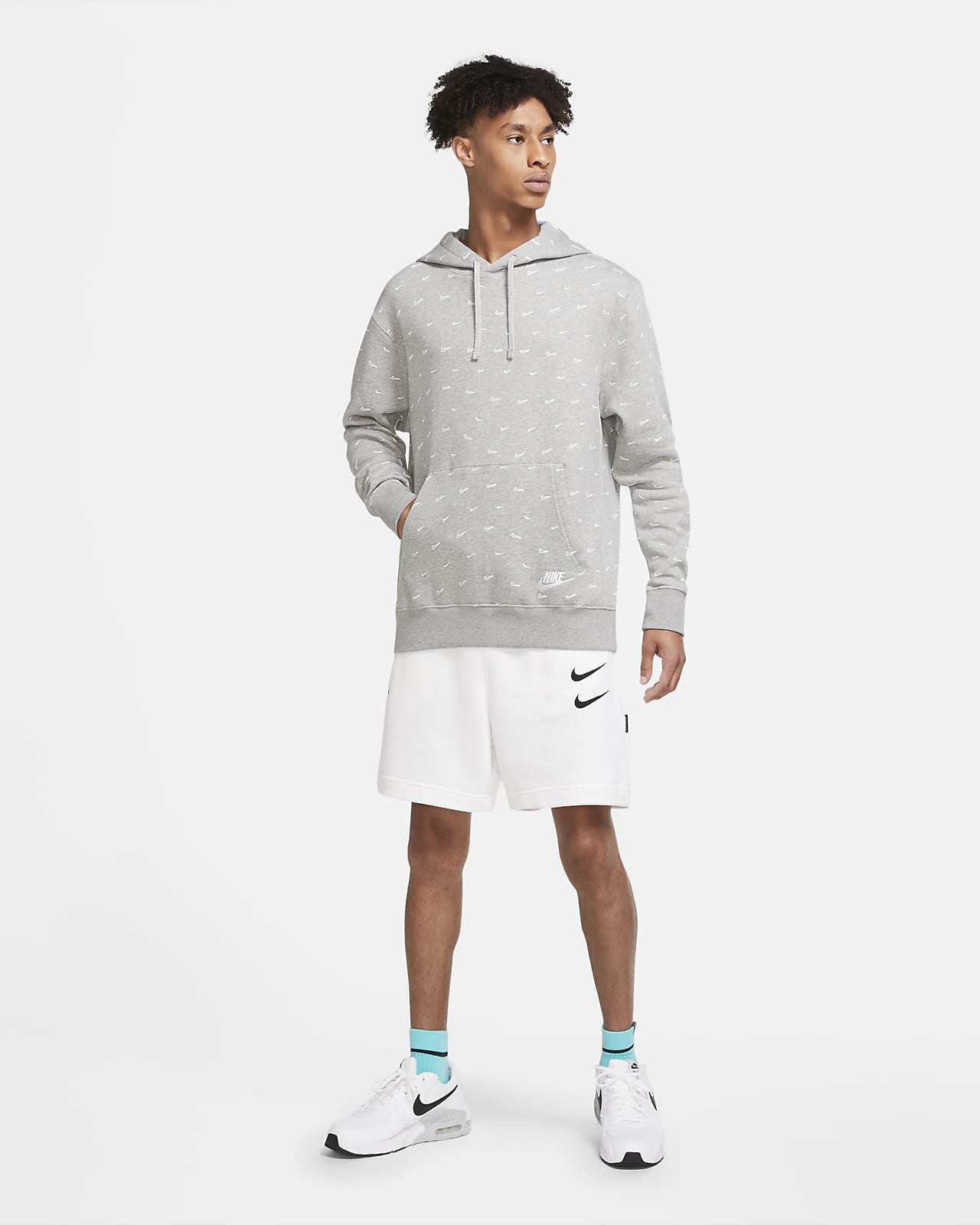 Nike Sportswear Club Fleece Men's Printed Pullover Hoodie