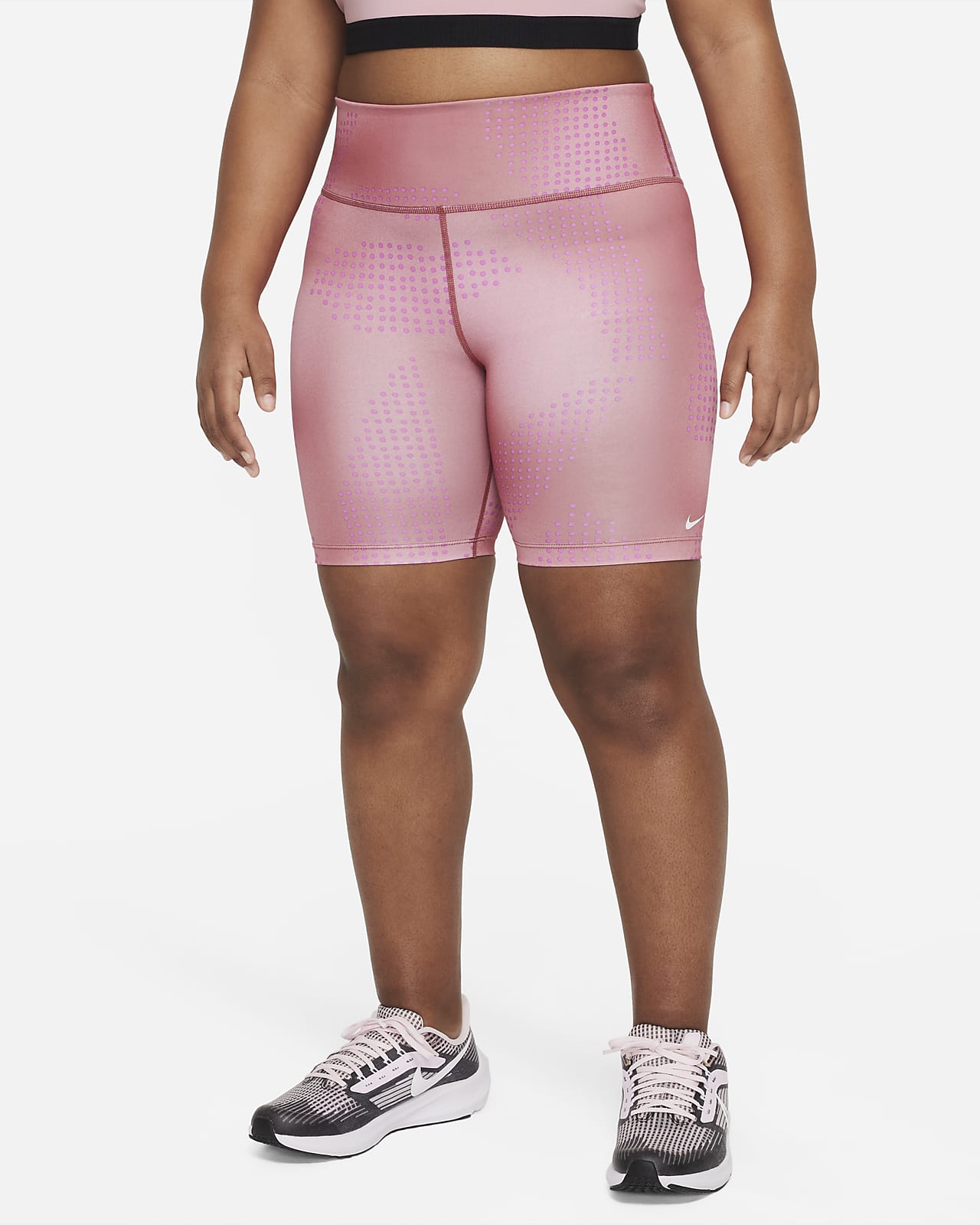 Nike Dri-FIT One Big Kids' (Girls') Biker Shorts (Extended Size).