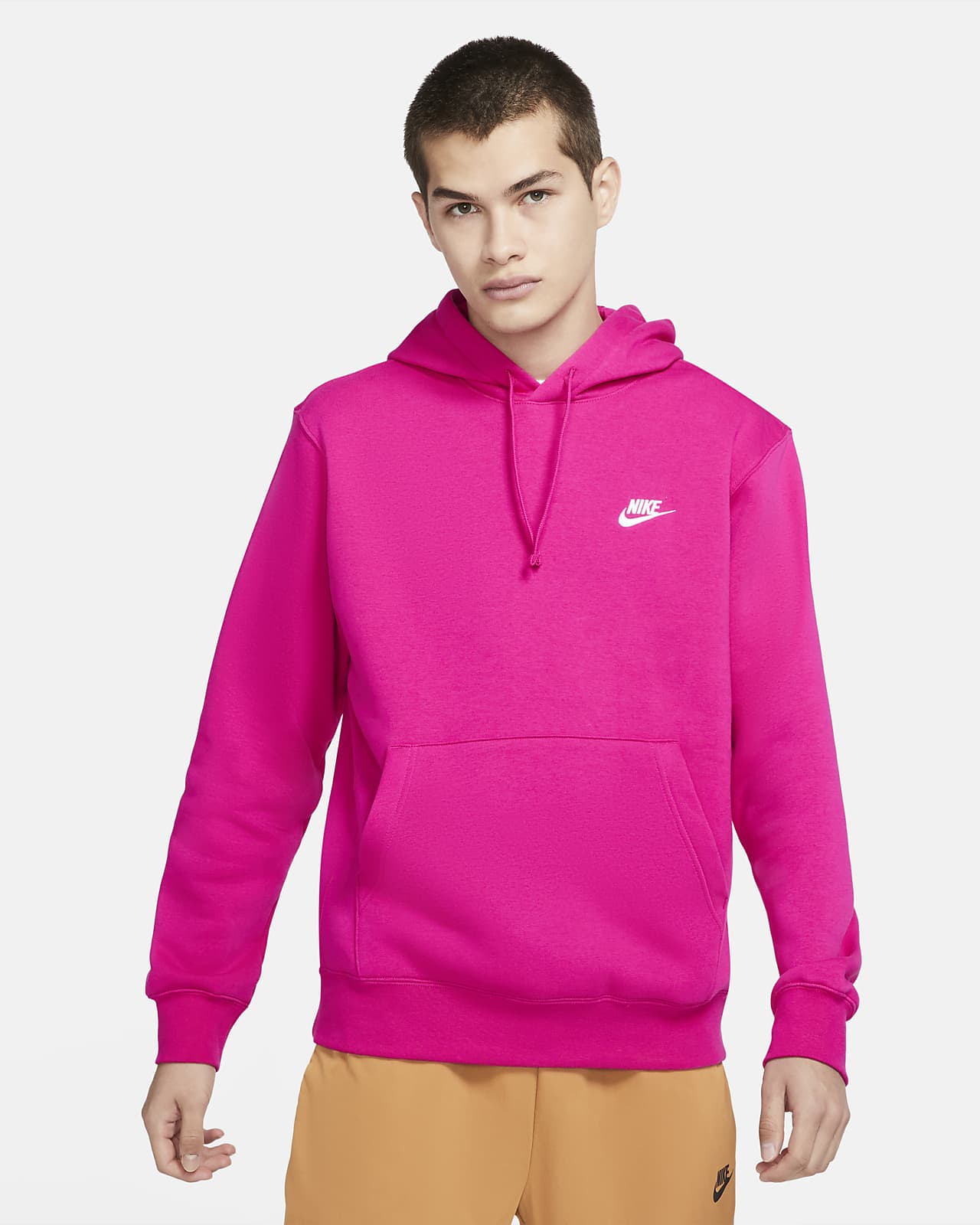 salmon pink nike hoodie