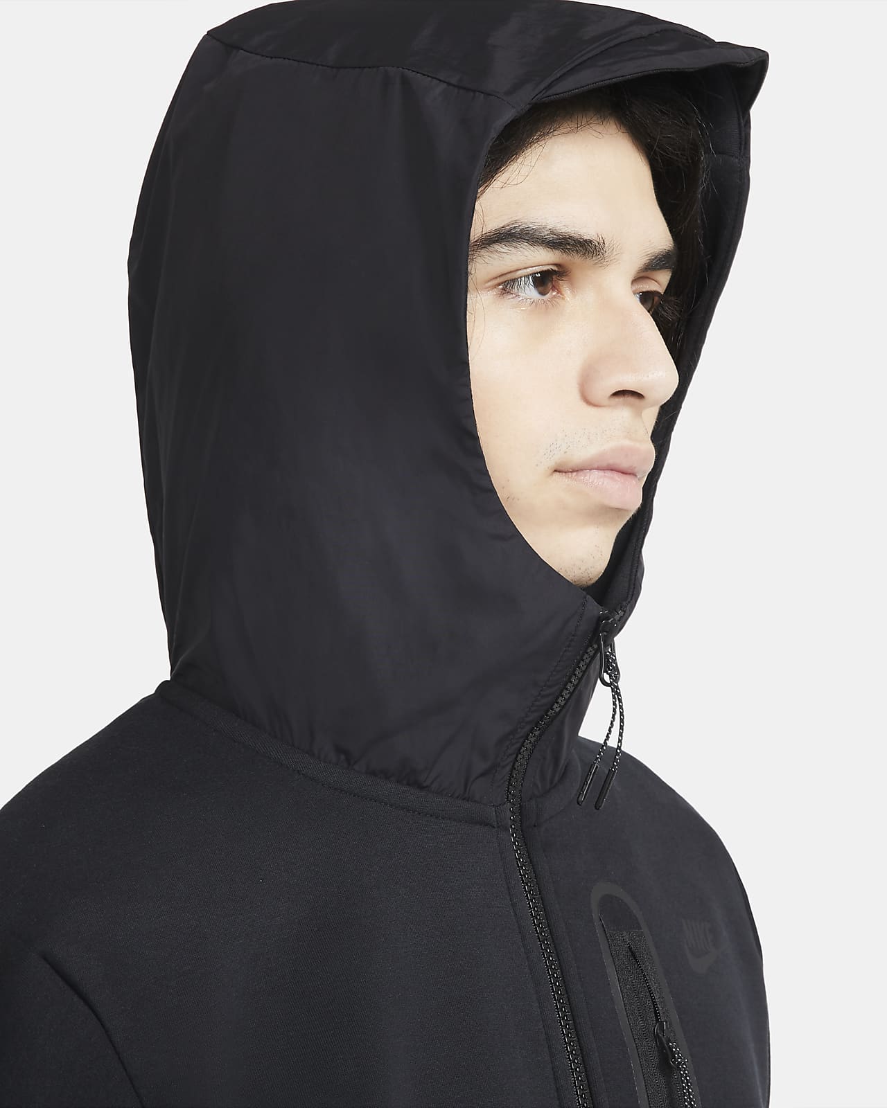 Sudadera Con Capucha De Tejido Woven Con Cierre Completo Para Hombre