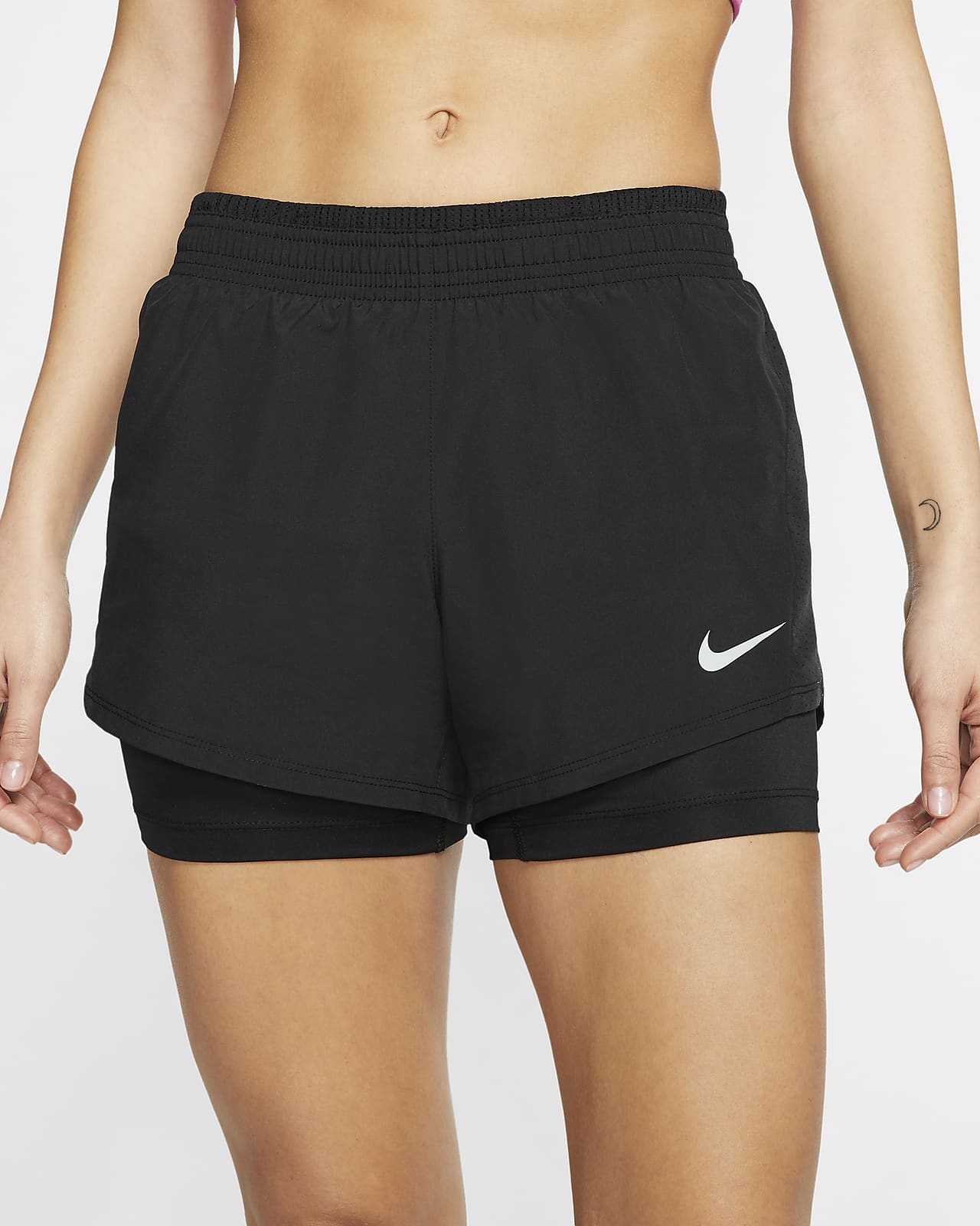 nike 2 in 1 running shorts womens