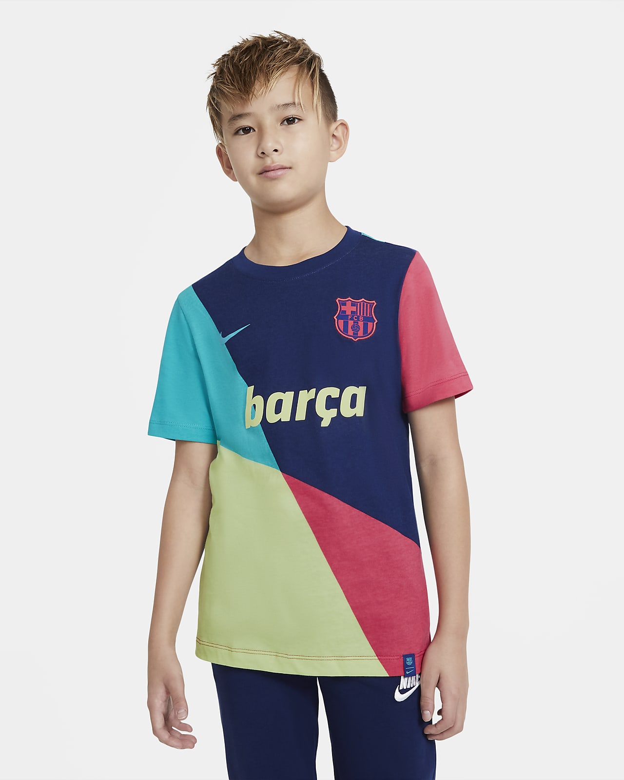 Claret FC Barcelona Official Kid/'s Club Poly T-Shirt New 10-11 Years