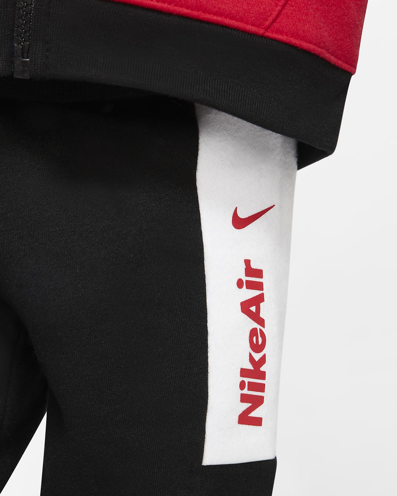 red nike air joggers