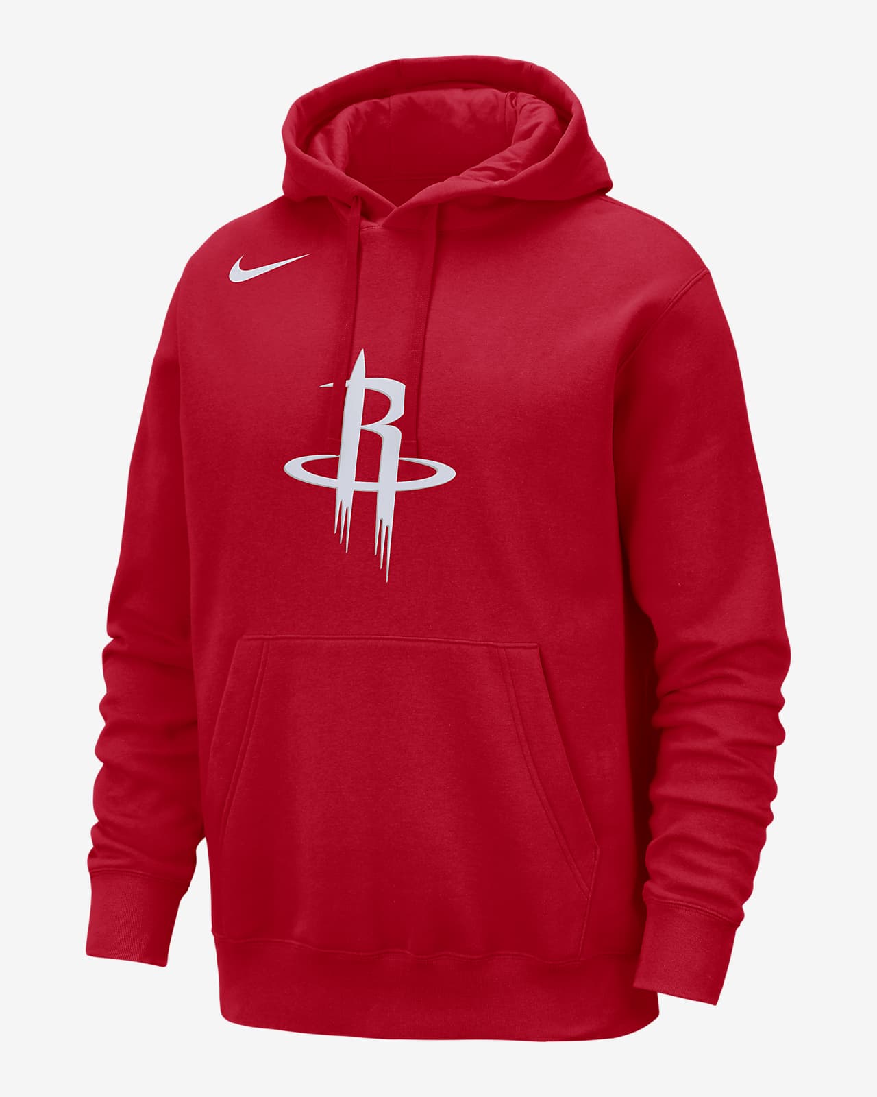 Nike Men's Houston Rockets Red Logo Hoodie, Small