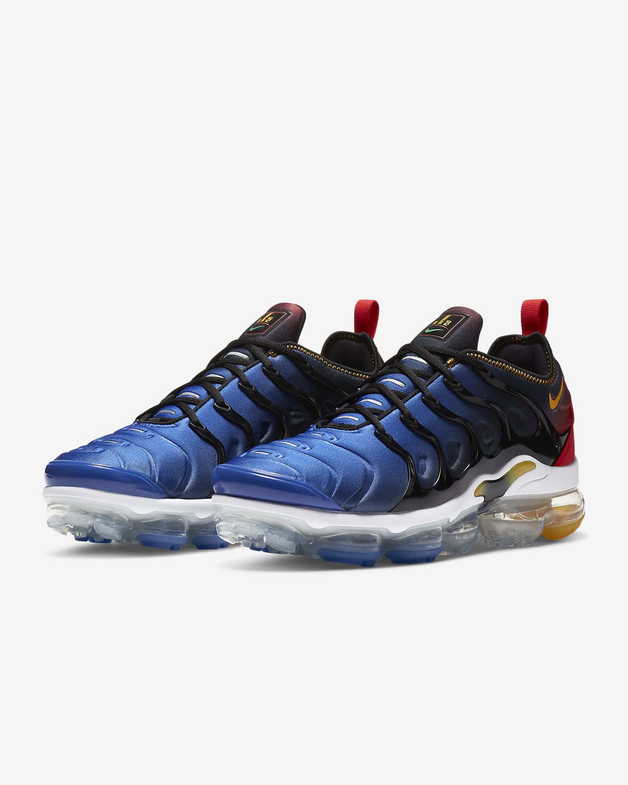 vapormax plus blue and red