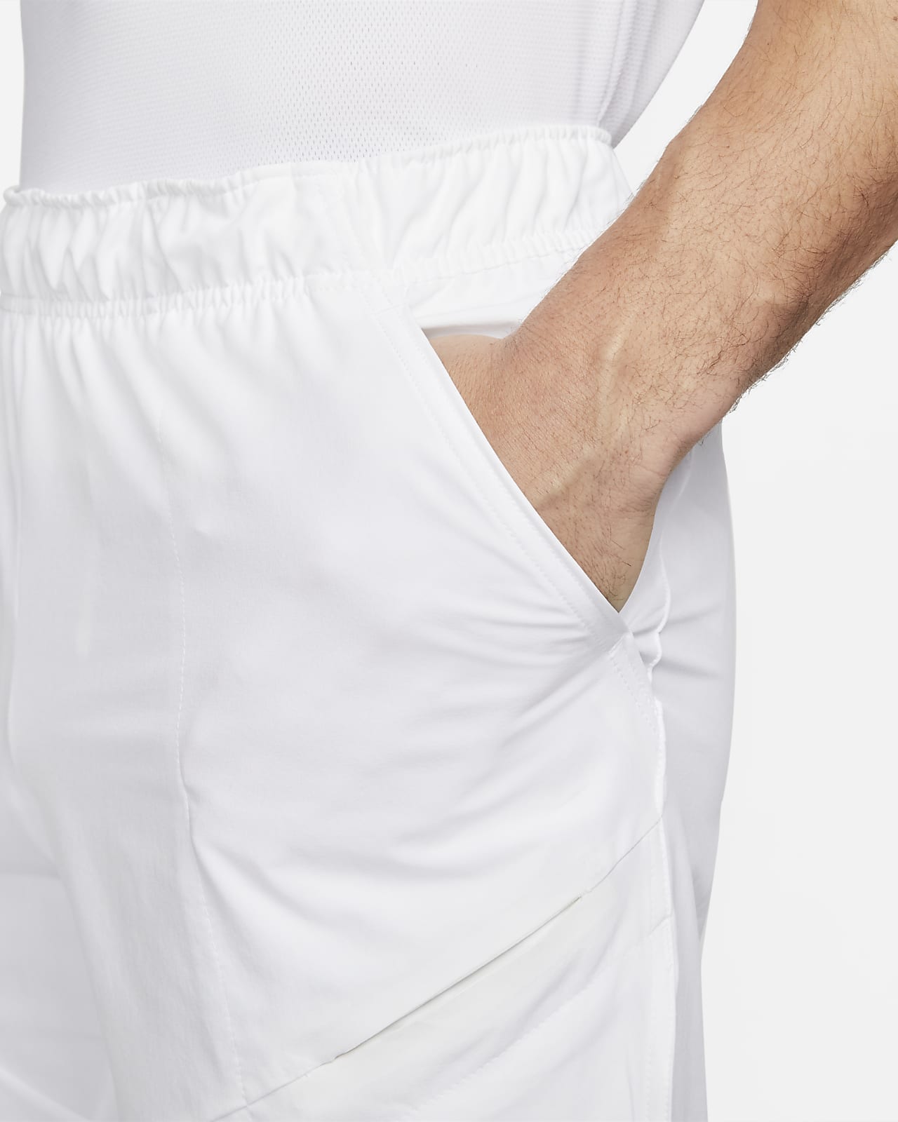 Nike Dri-FIT Advantage 7in Men's Tennis Shorts - Noble Red/White