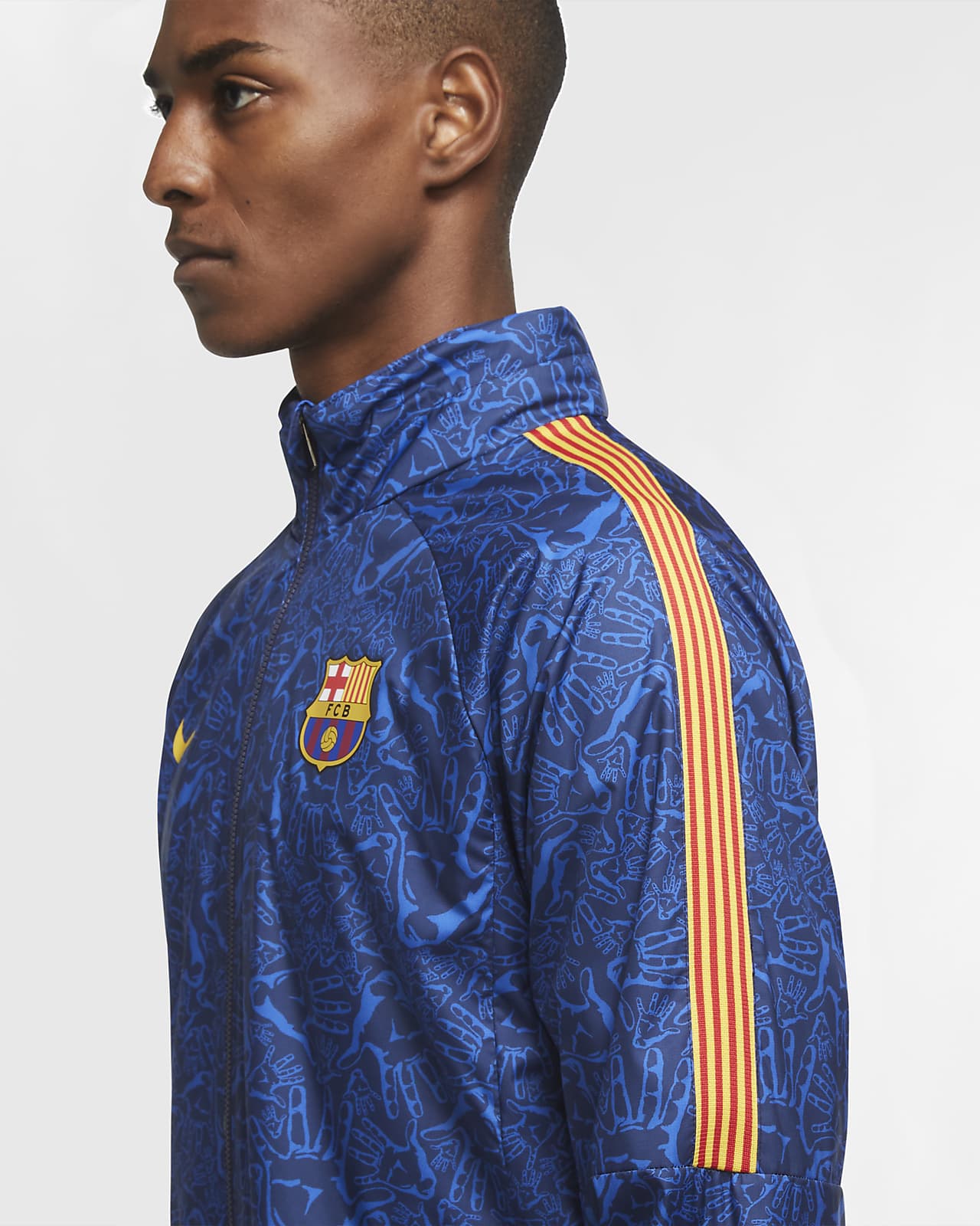 fc barcelona blue jacket