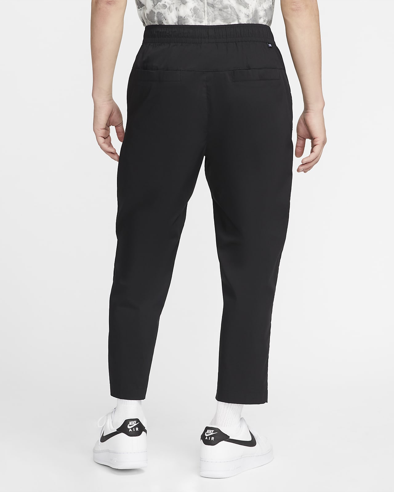 ASOS DESIGN tapered crop smart trouser with half elasticated waist in  charcoal texture  ASOS