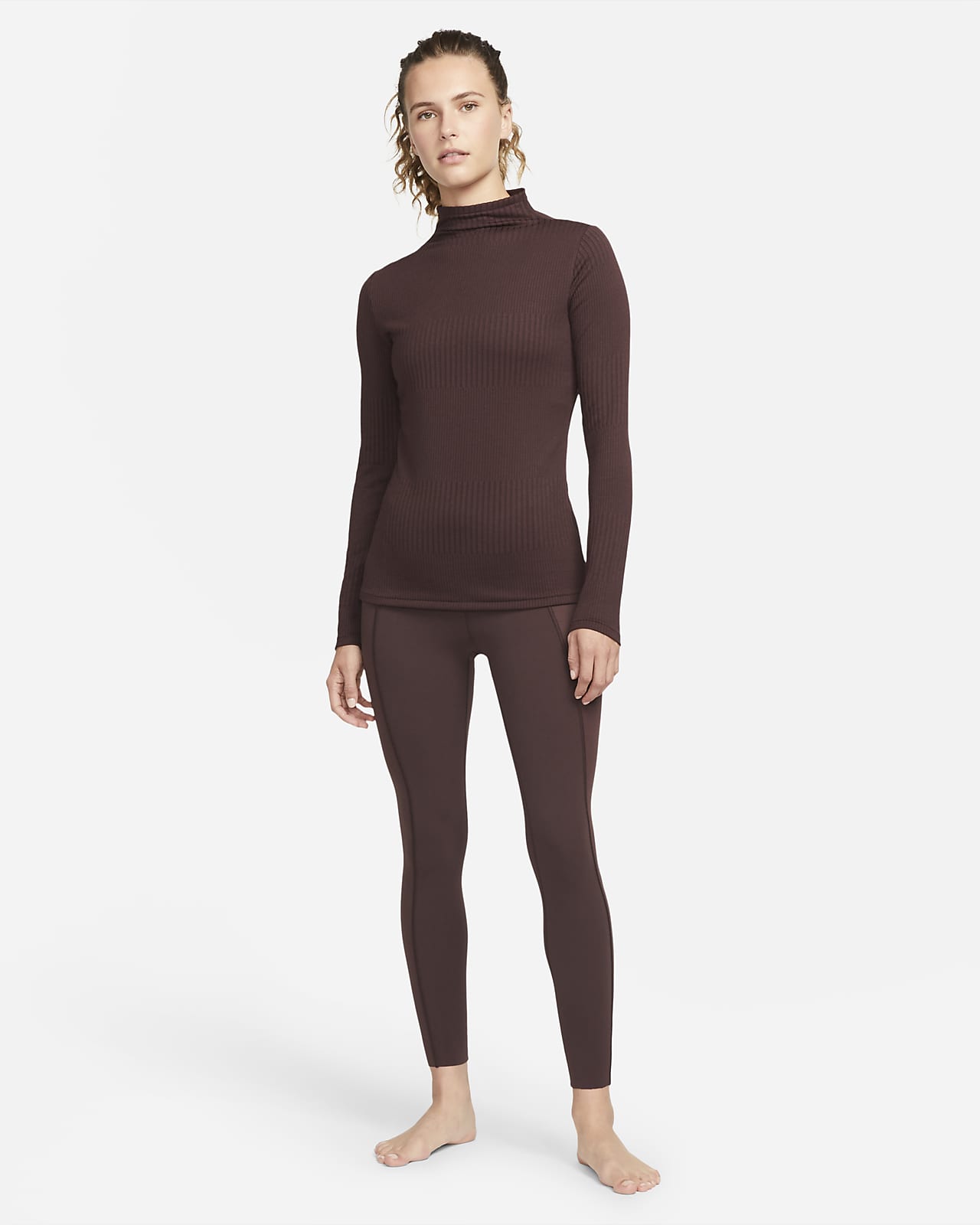 Nike Yoga Luxe Dri-FIT Women's Long-Sleeve Ribbed Top