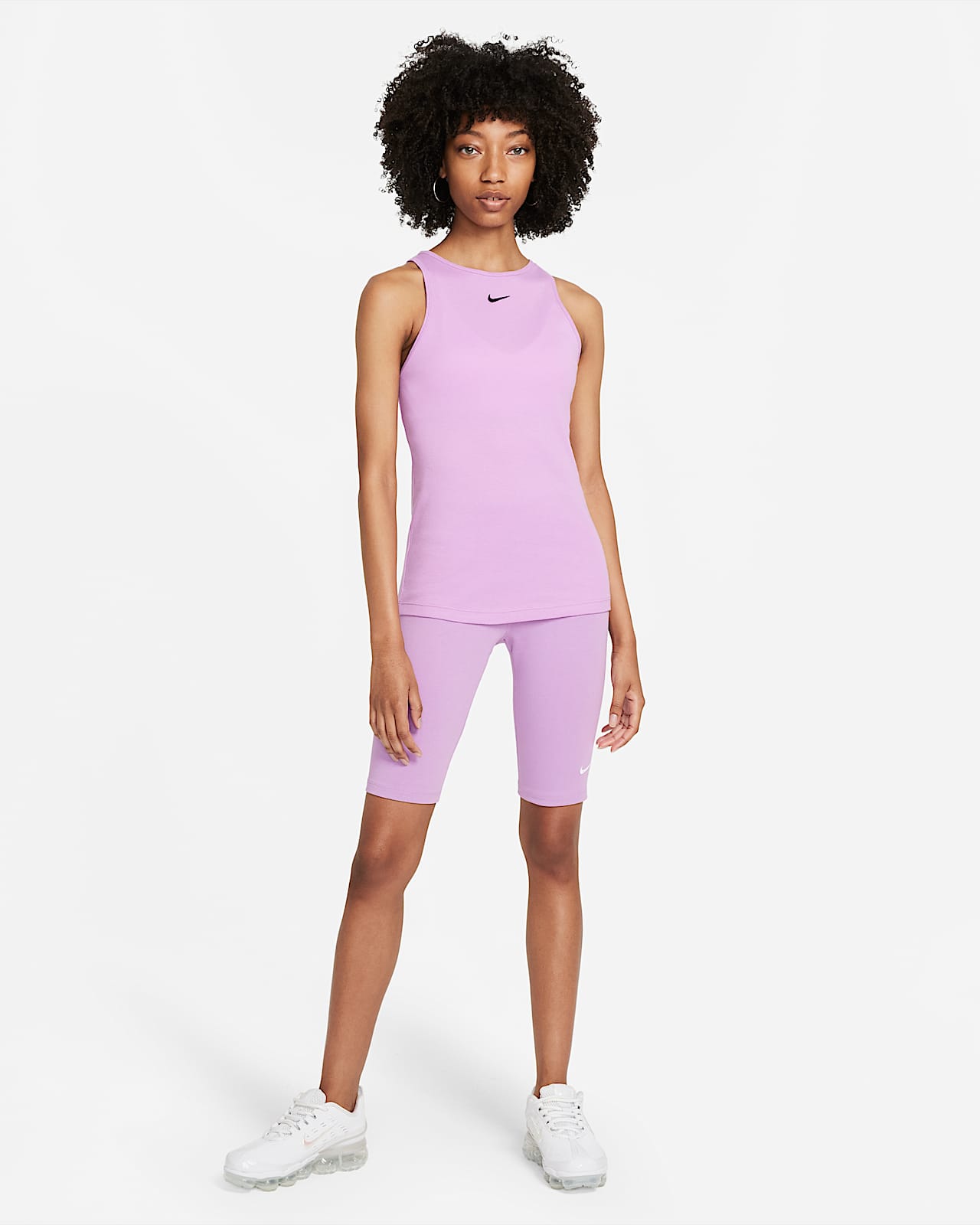 purple nike biker shorts