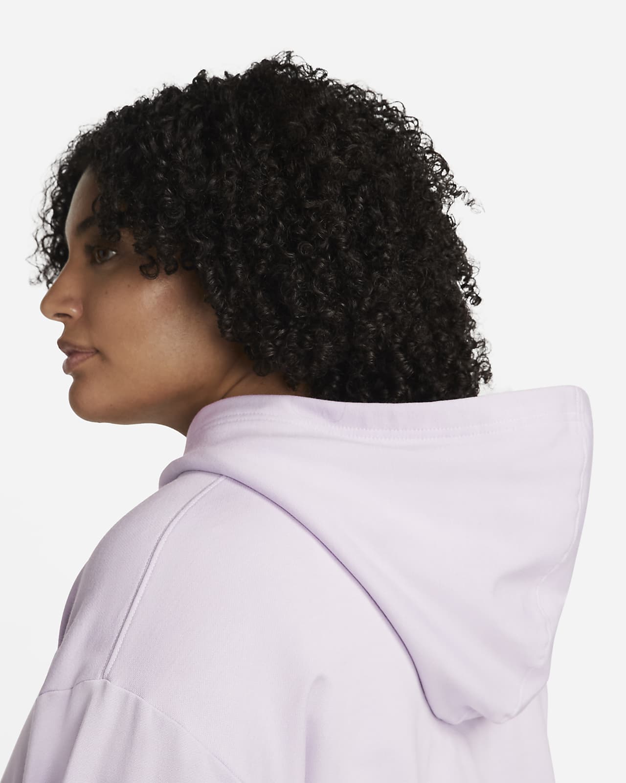 cropped fleece hoodie