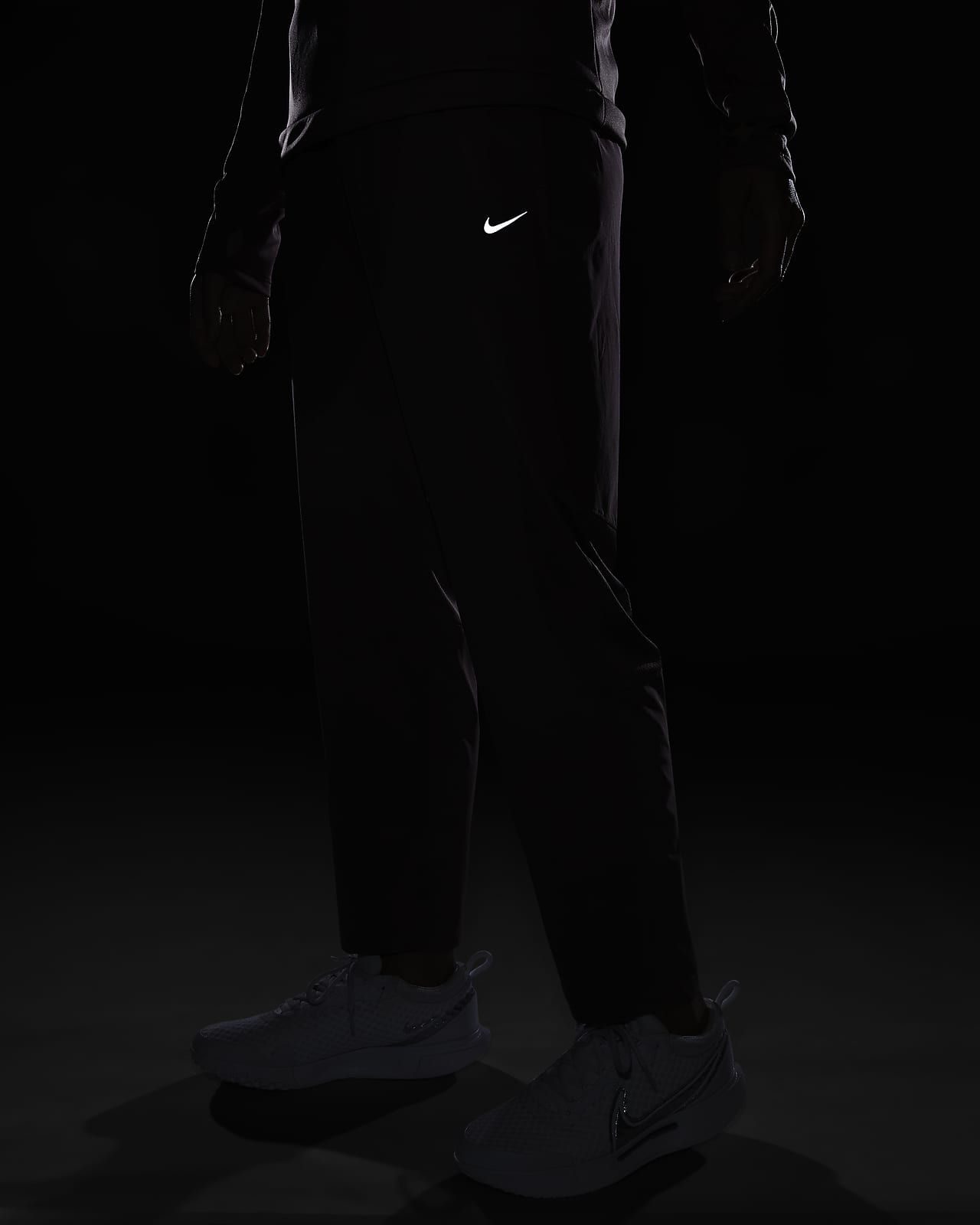 Nike Black Power Victory Standard Fit Mid Rise Full Length Pants Women's  Small for sale online