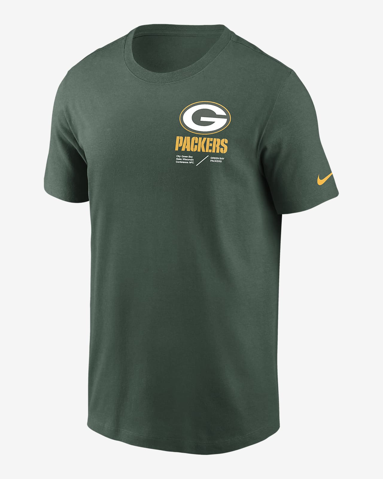 Nike Dri-FIT Lockup Team Issue (NFL Green Bay Packers) Men's T-Shirt ...