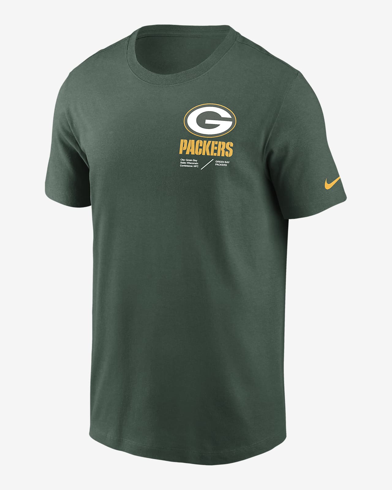 Packers Custom Lockup Logo T-Shirt