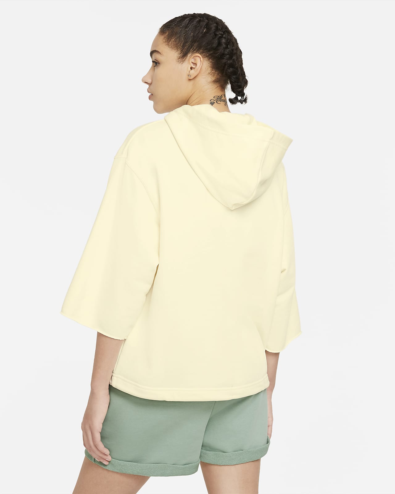 short sleeve hoodie women's nike