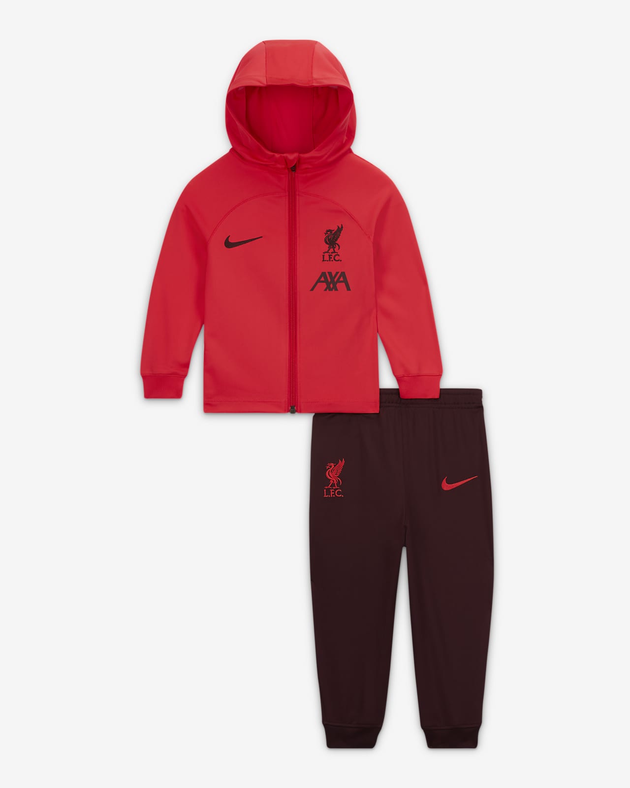 Liverpool FC Strike Nike Dri-FiT-fodboldtracksuit til babyer