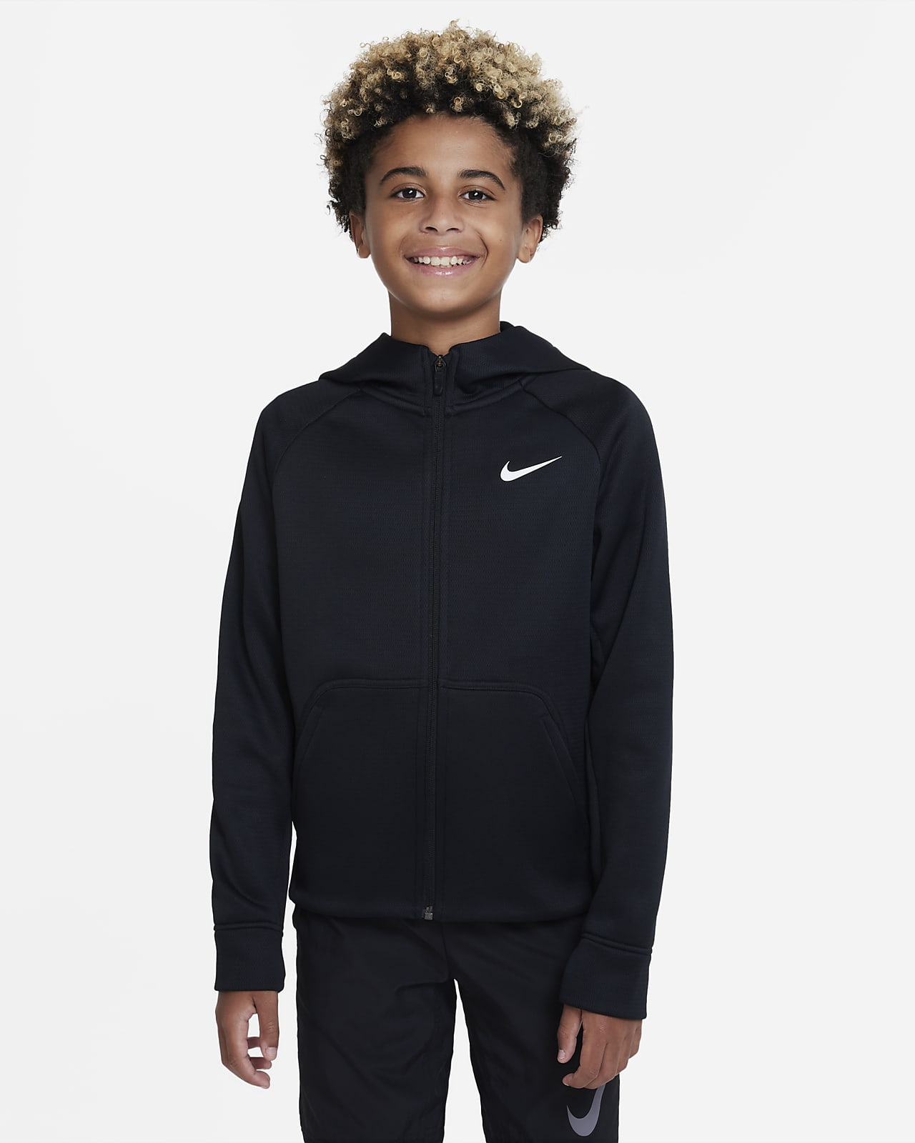 Sudadera con gorro para el invierno para niños talla grande Nike Therma-FIT. Nike.com