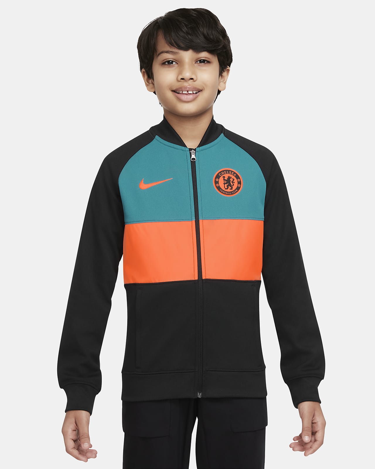 Chelsea FC Big Kids' Full-Zip Soccer Track Jacket