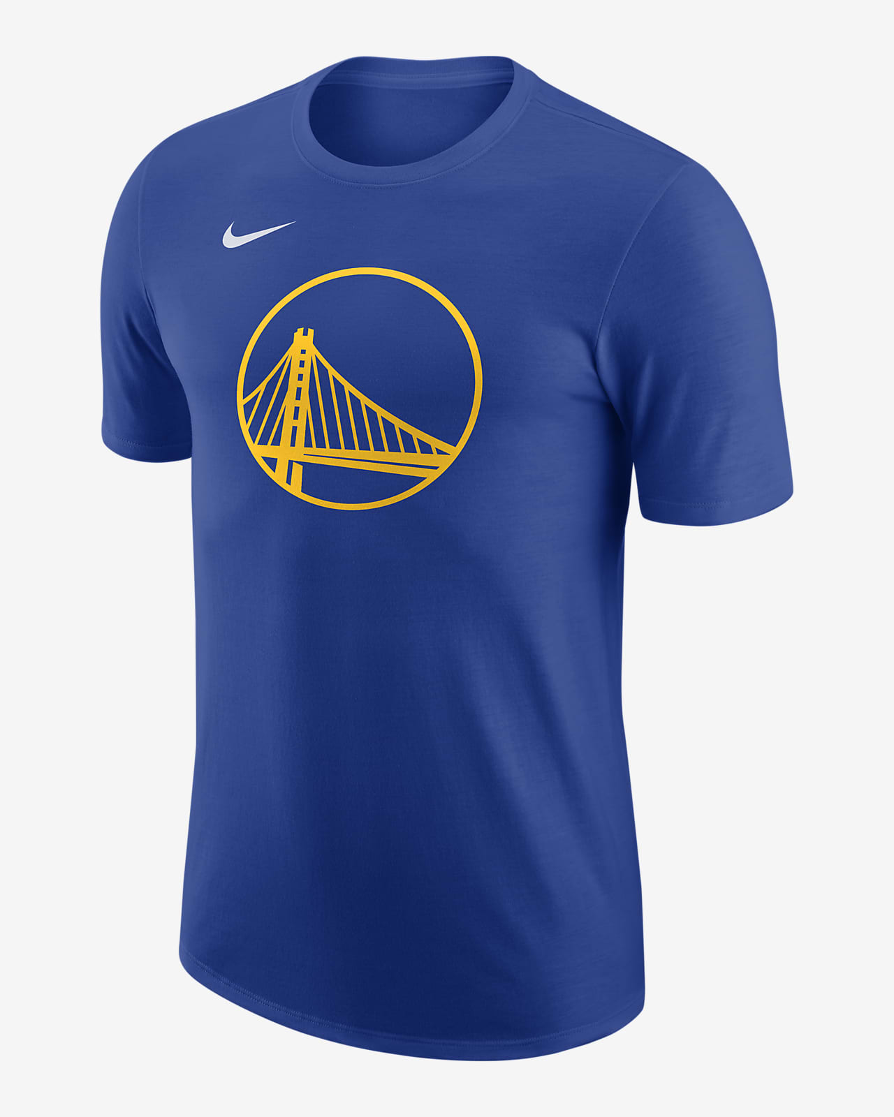 Nike Men's Golden State Warriors Blue Practice Long Sleeve T-Shirt, Small