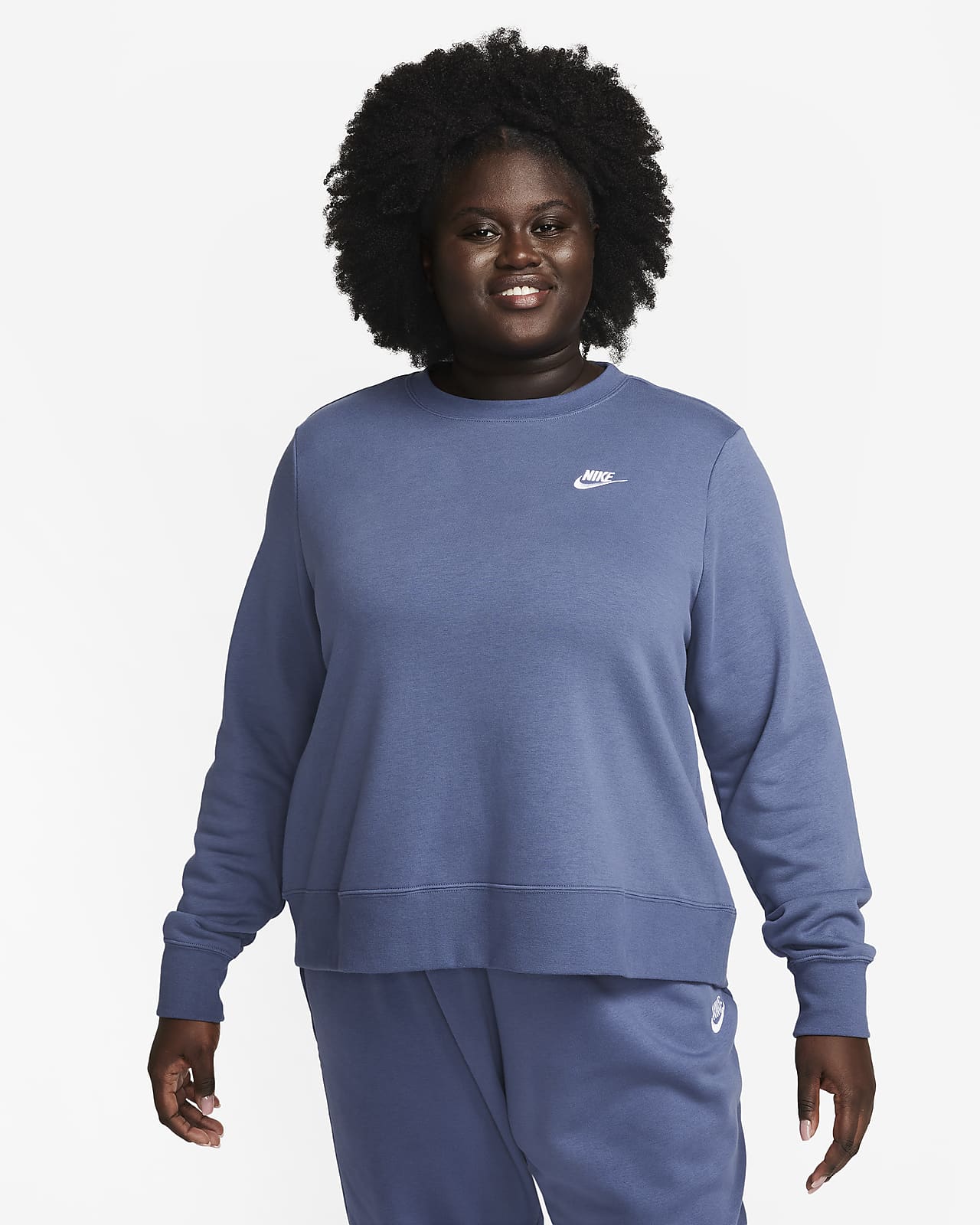 Nike Sportswear Fleece Women's Crew-Neck Sweatshirt (Plus Size). Nike
