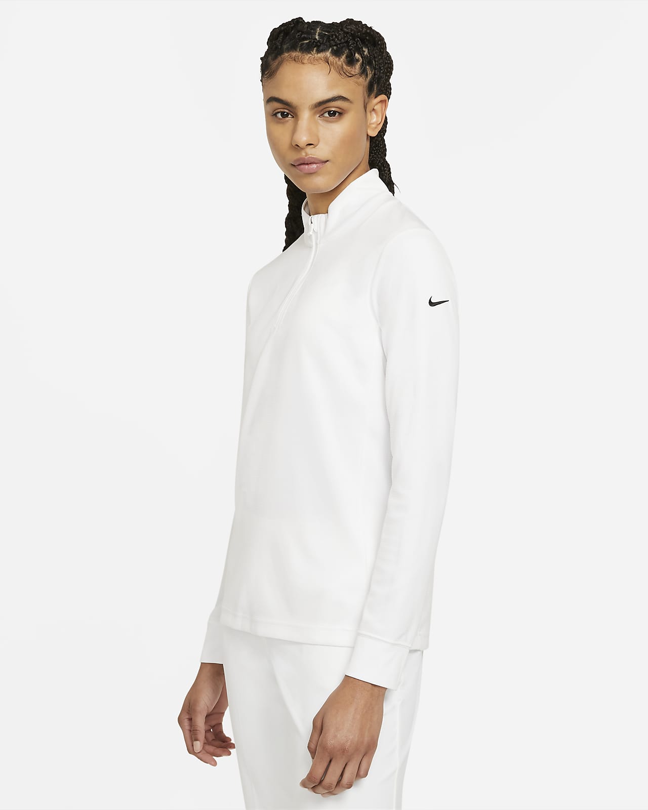Nike Dri-FIT UV Victory-trøje med lynlås i halv længde til kvinder