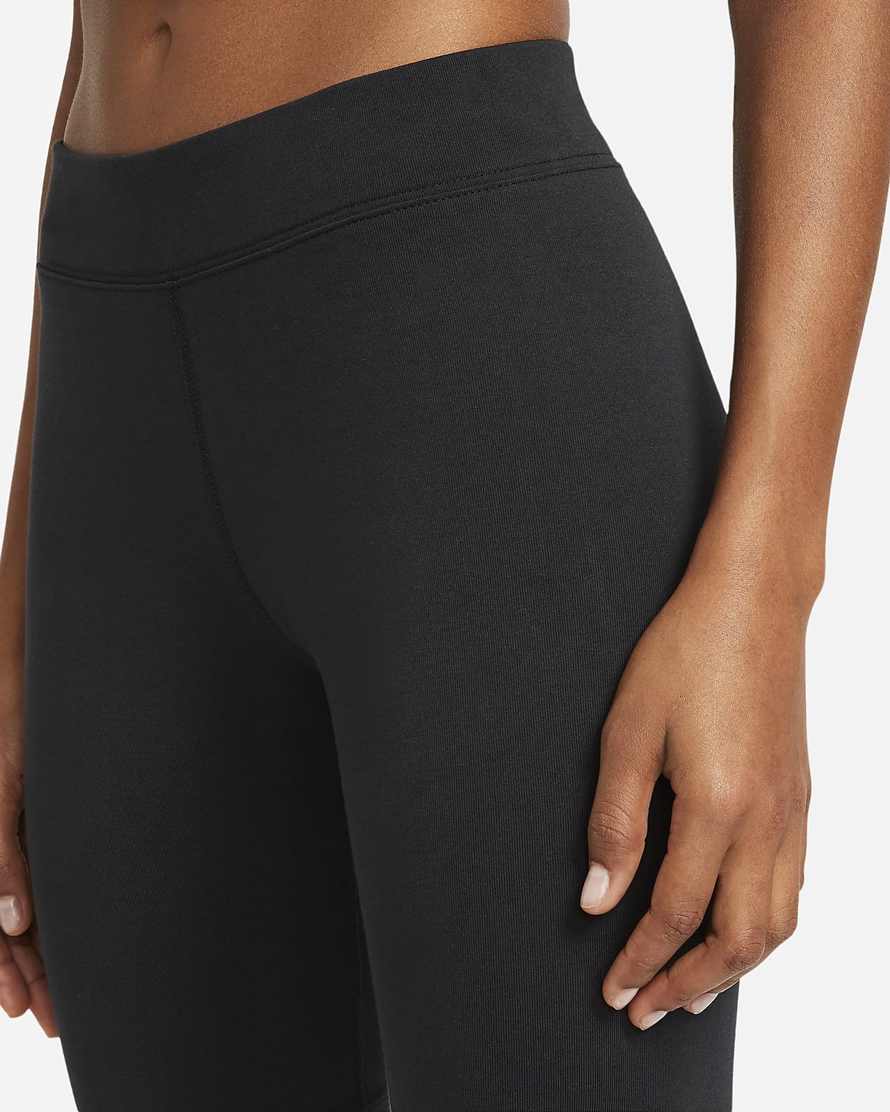 Nike Sportswear Women's Essential Mid-Rise Pants Black / White