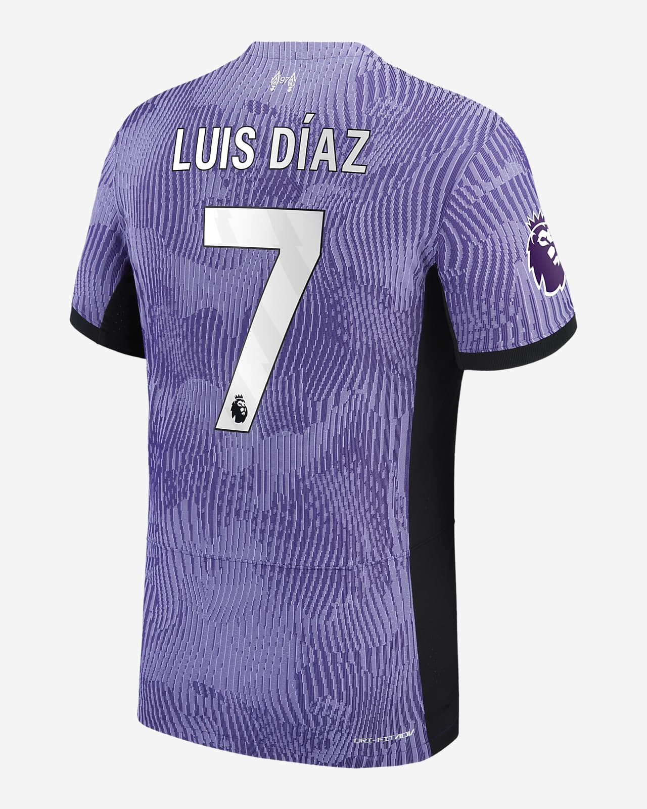 Luis Díaz Liverpool 2023/24 Match Third Nike Men's Dri-Fit ADV Soccer Jersey in Purple, Size: Small | NN442836-LFC