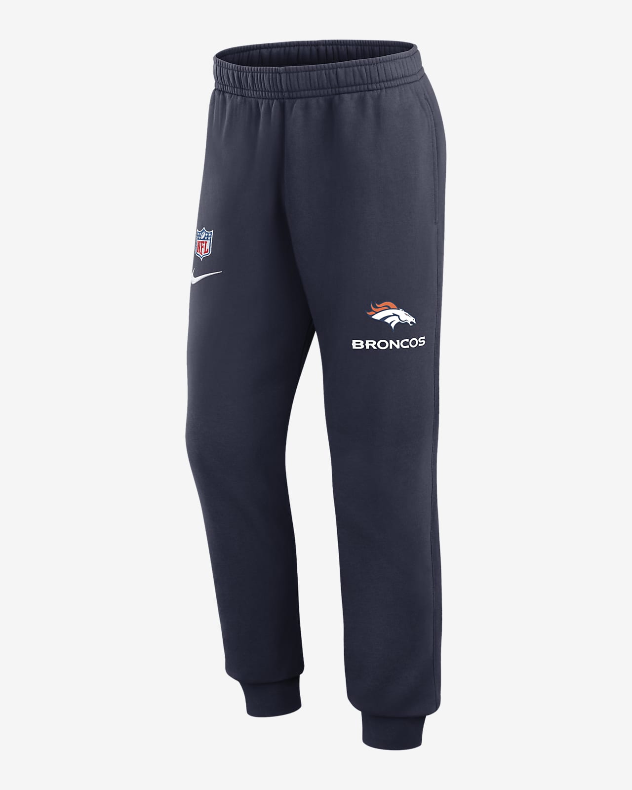 Men's Nike Navy Denver Broncos 2023 Sideline Club Jogger Pants Size: Small