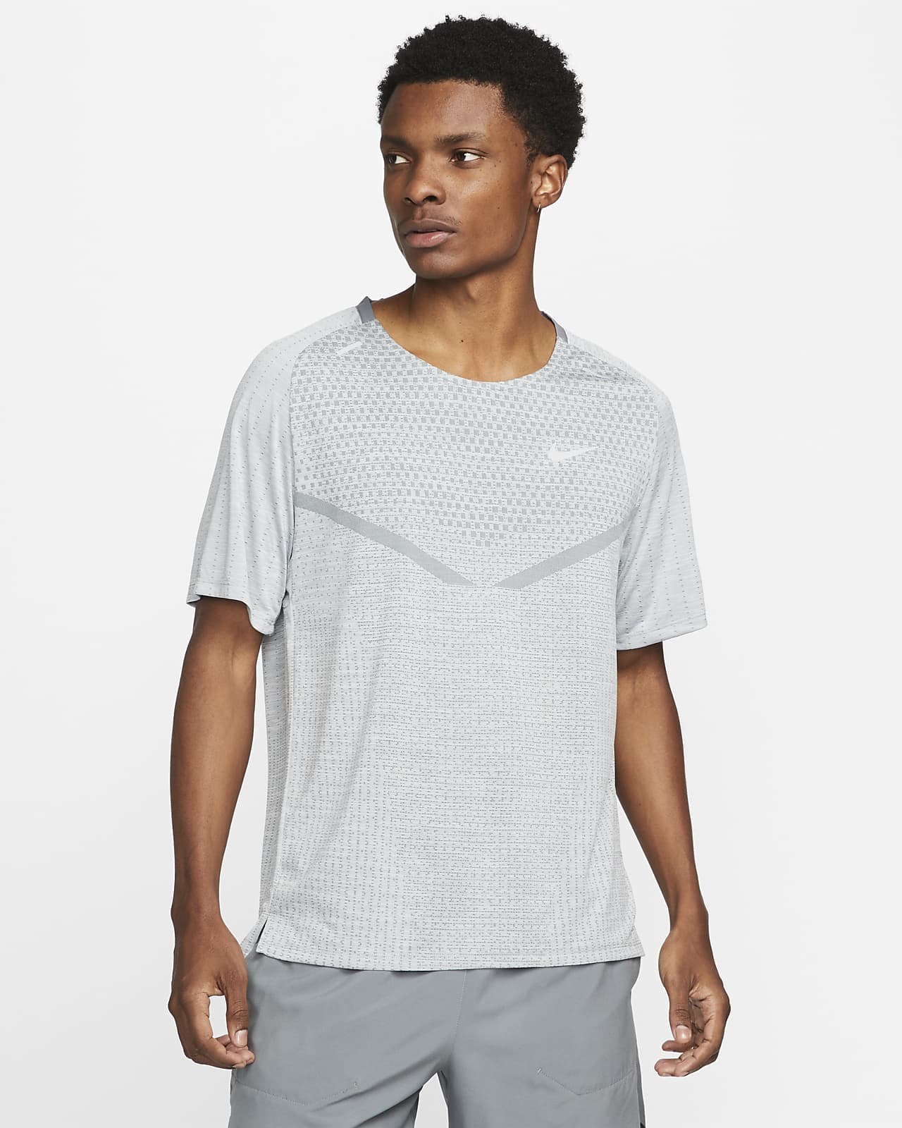 Pánské běžecké tričko Nike TechKnit Dri-FIT ADV s krátkým rukávem