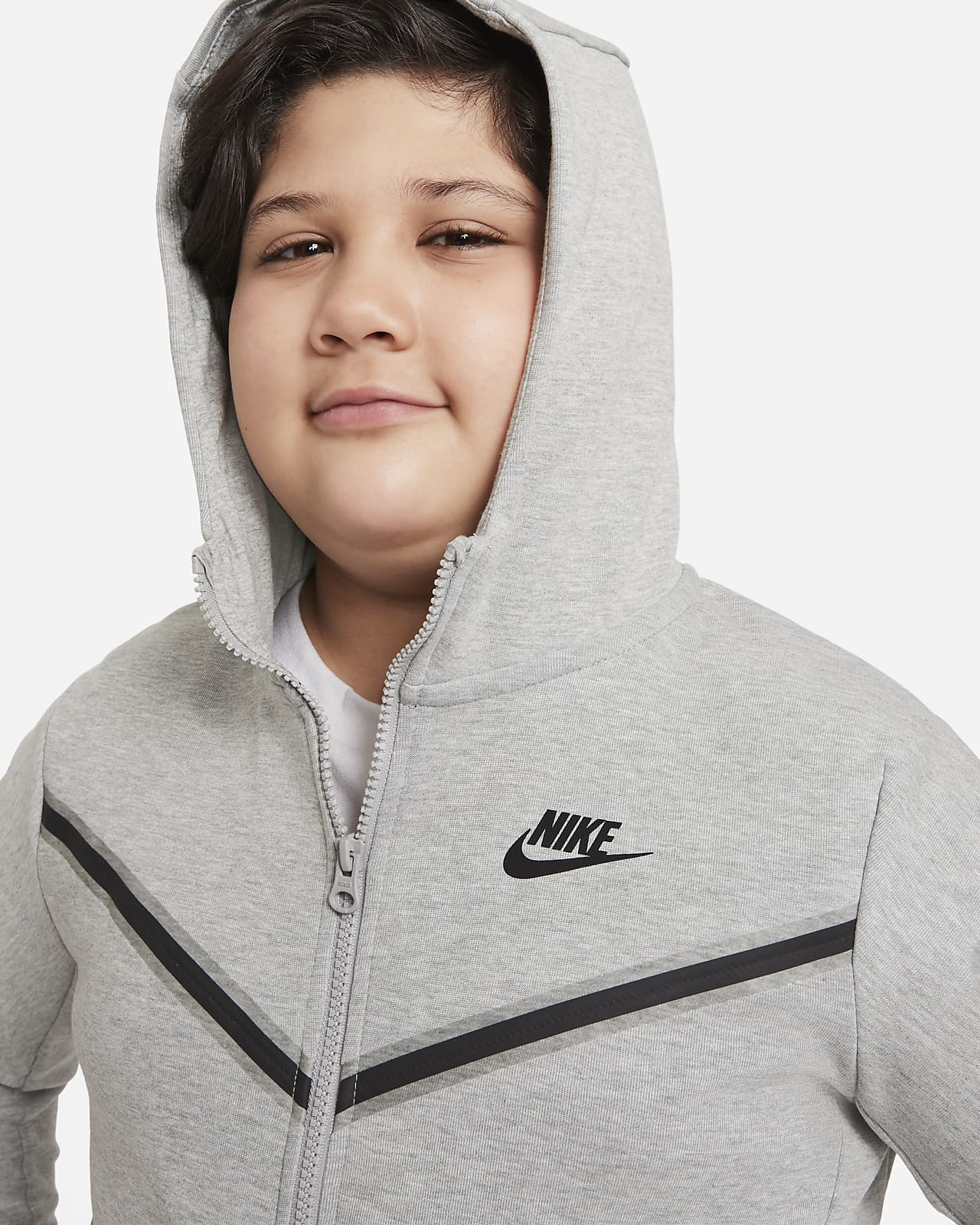 Sportswear Tech Big (Boys') Full-Zip Hoodie Size). Nike.com