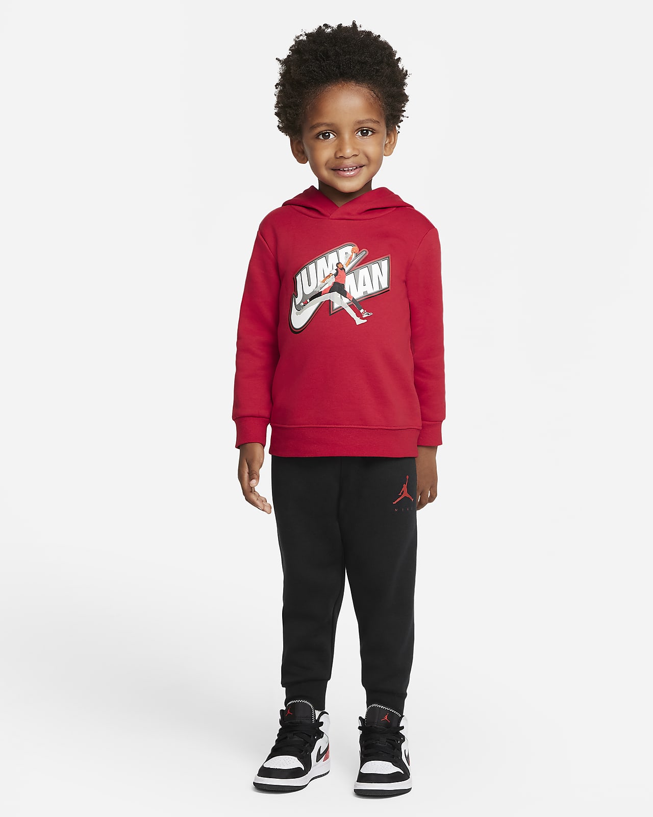 Completo con felpa con cappuccio e pantaloni Jordan - Bimbi piccoli. Nike IT
