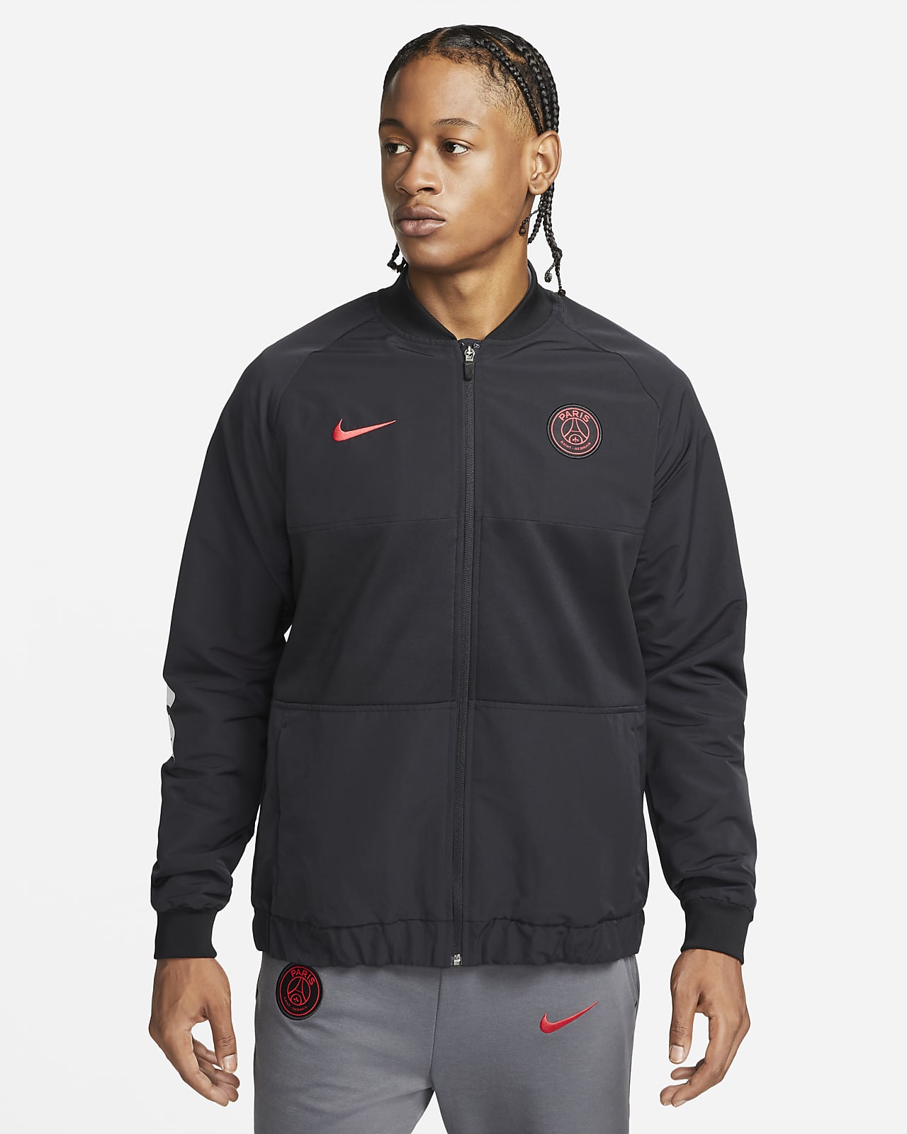 Мужская футбольная куртка Nike Dri-FIT Paris Saint-Germain. Nike RU