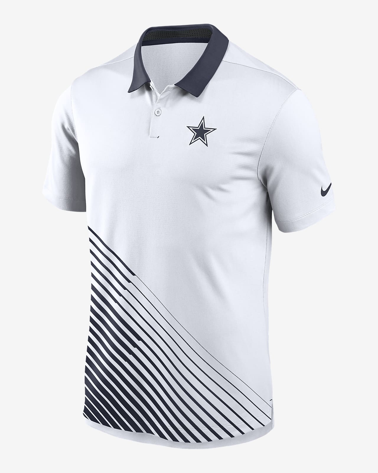 Nike Men's Dri-Fit Yard Line (NFL Dallas Cowboys) Polo in White, Size: Medium | 00HT19NU7RD-06S