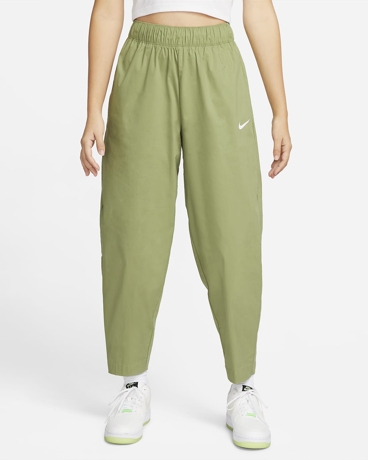 subterráneo exhaustivo armario Pants con curvas de tiro alto para mujer Nike Sportswear Essential. Nike MX