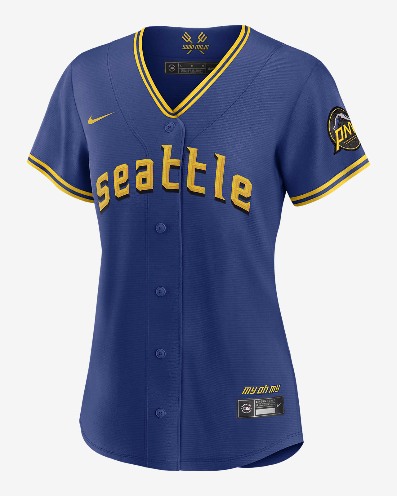 MLB Seattle Mariners City Connect Women's Replica Baseball Jersey.