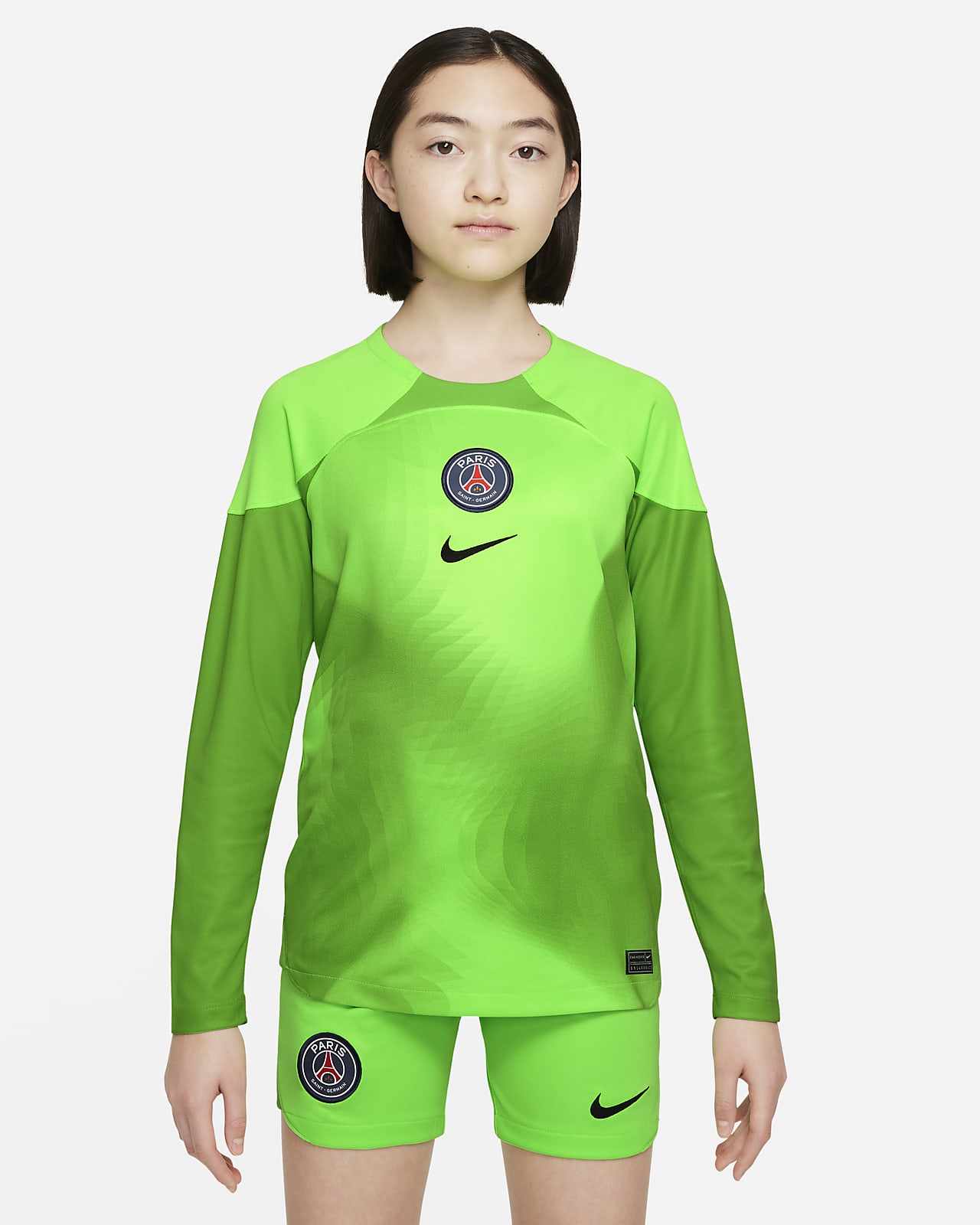 Fotbollströja Paris Saint-Germain 2022/23 Stadium Goalkeeper (hemmaställ) Nike Dri-FIT för ungdom