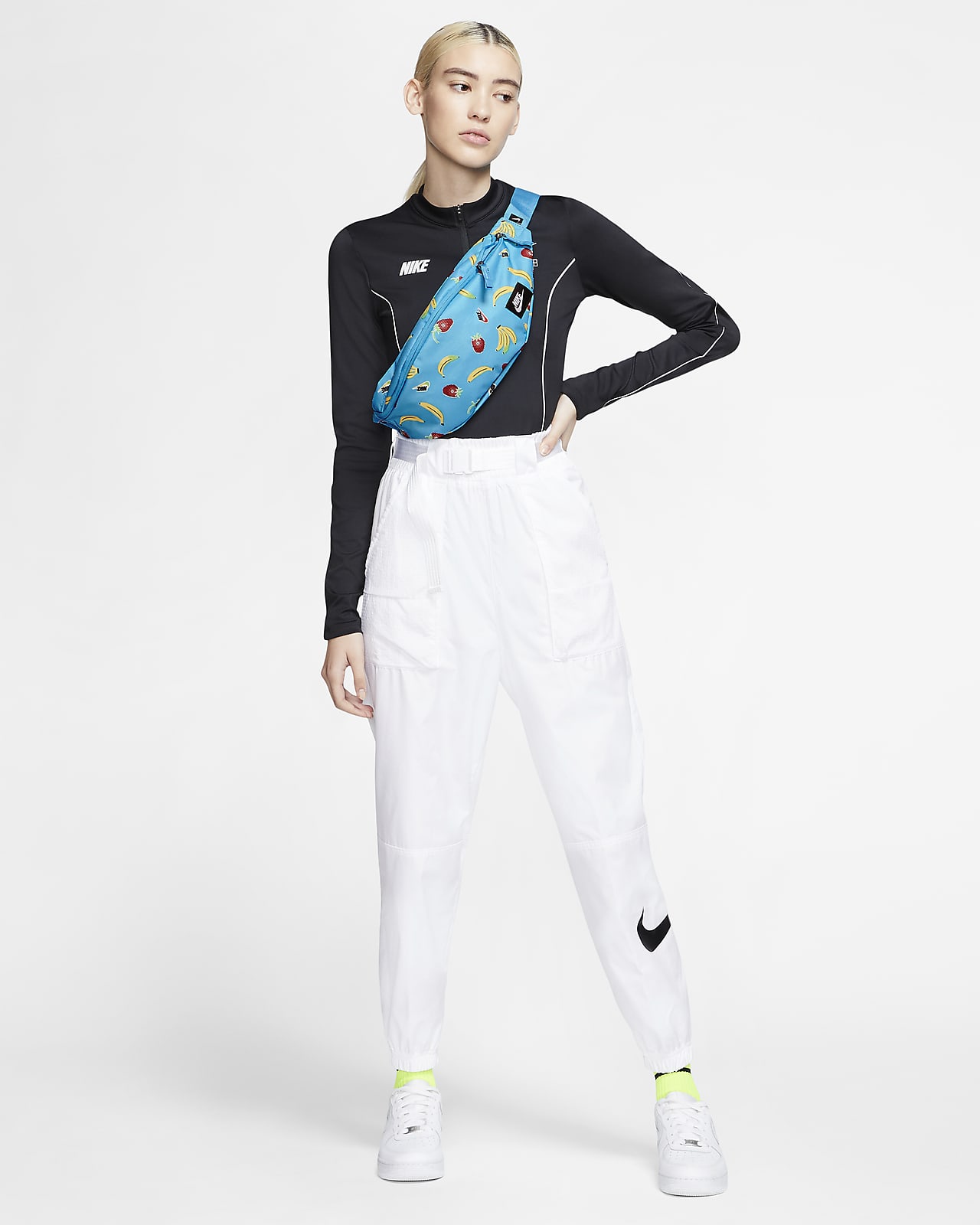 light blue nike fanny pack