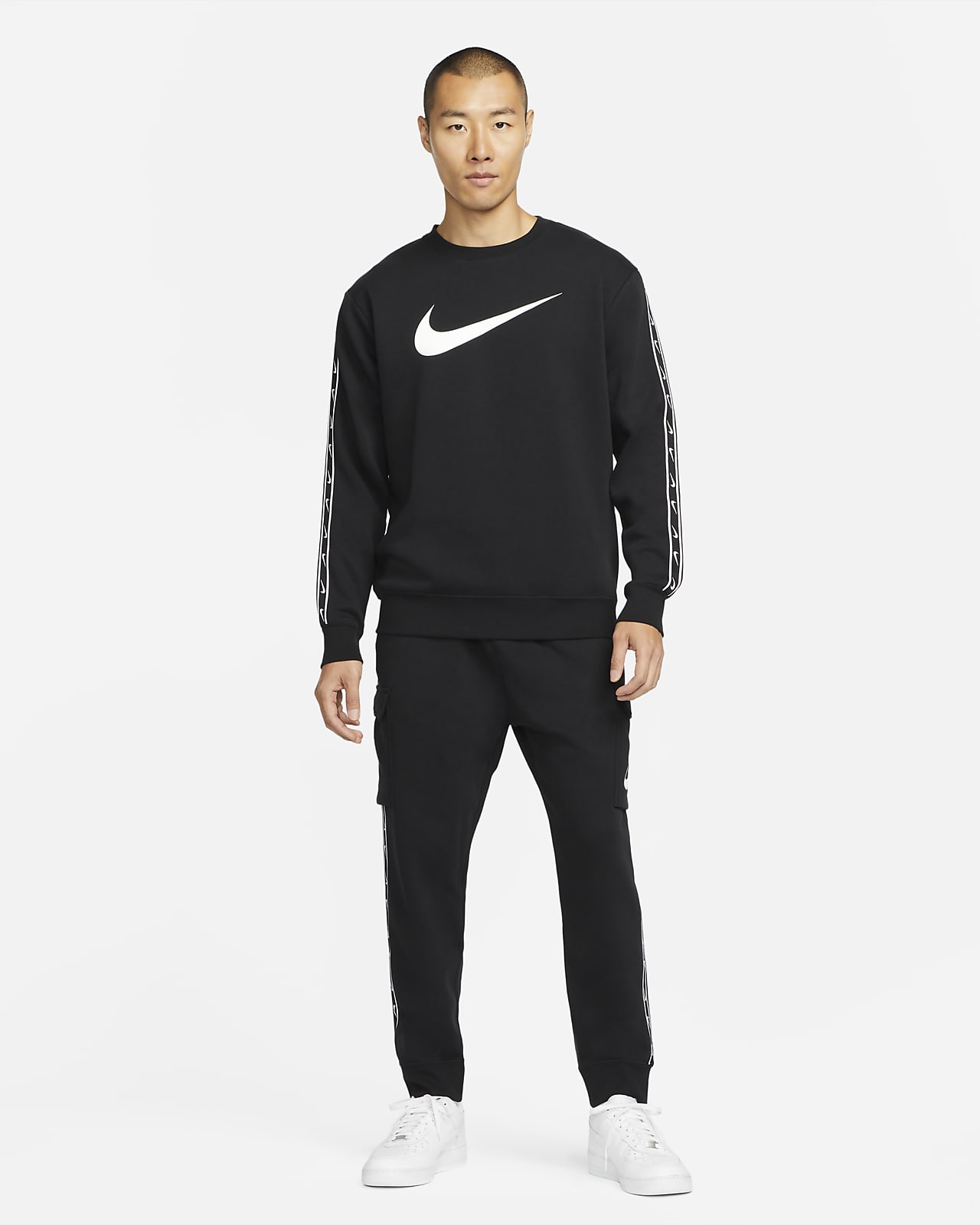 Nike Sportswear REPEAT - Short - black/white/noir 
