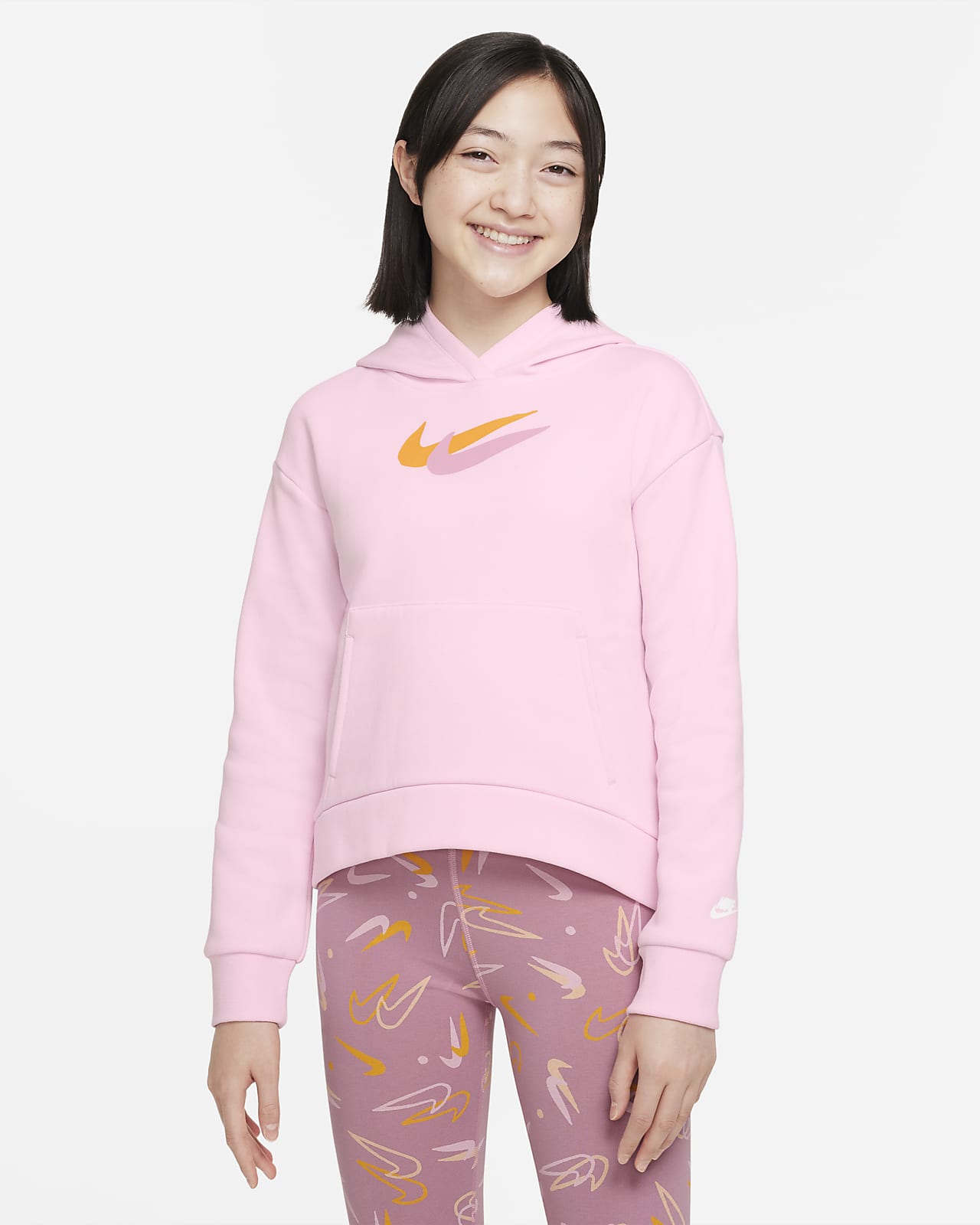 Nike Sportswear Older Kids' (Girls') Fleece Hoodie