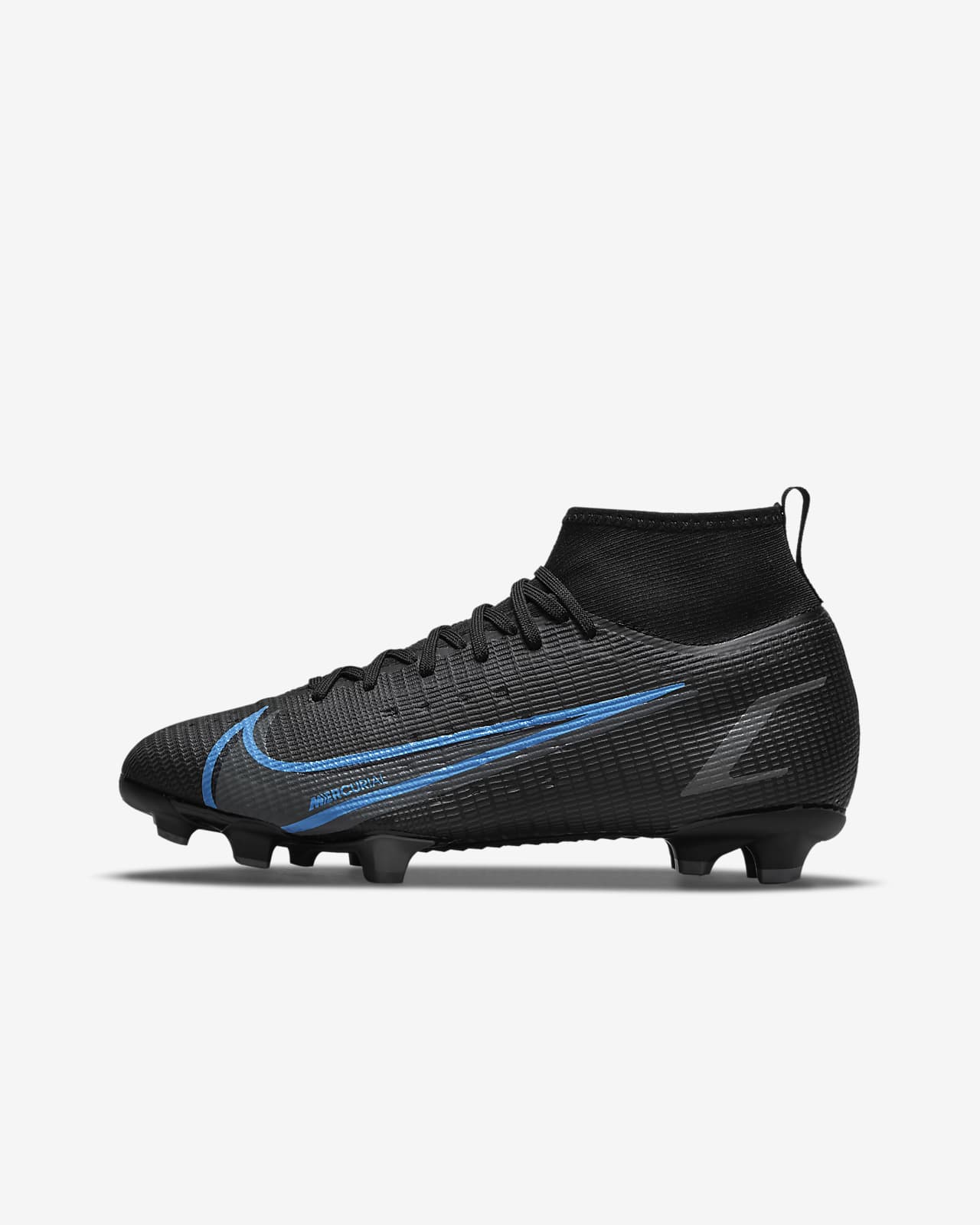 Nike Kids' Mercurial Superfly 8 Pro FG Soccer Cleats, Youth, Black