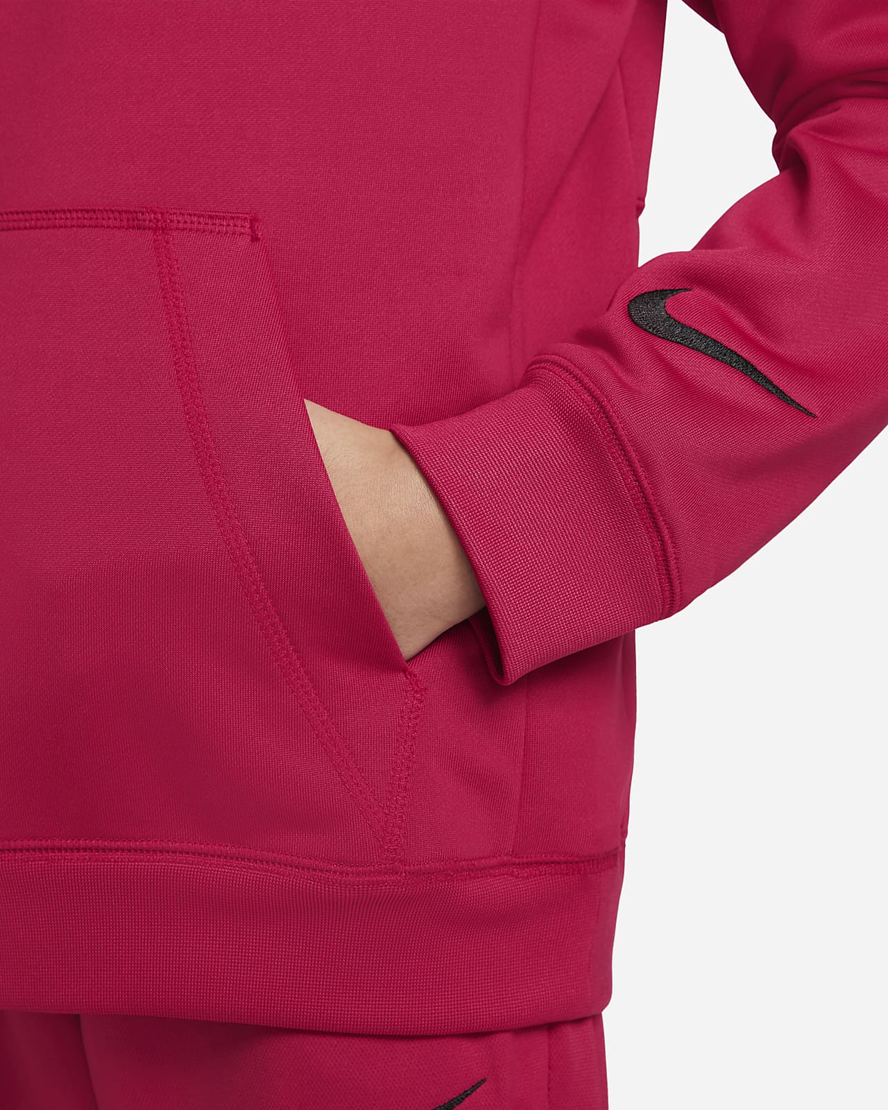 red nike football hoodie